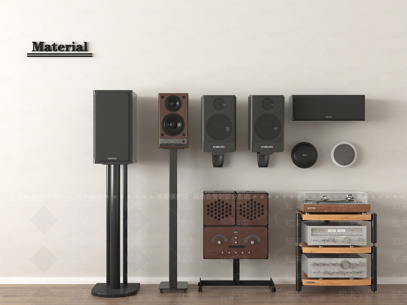 音响3D模型下载【ID:1197786442】