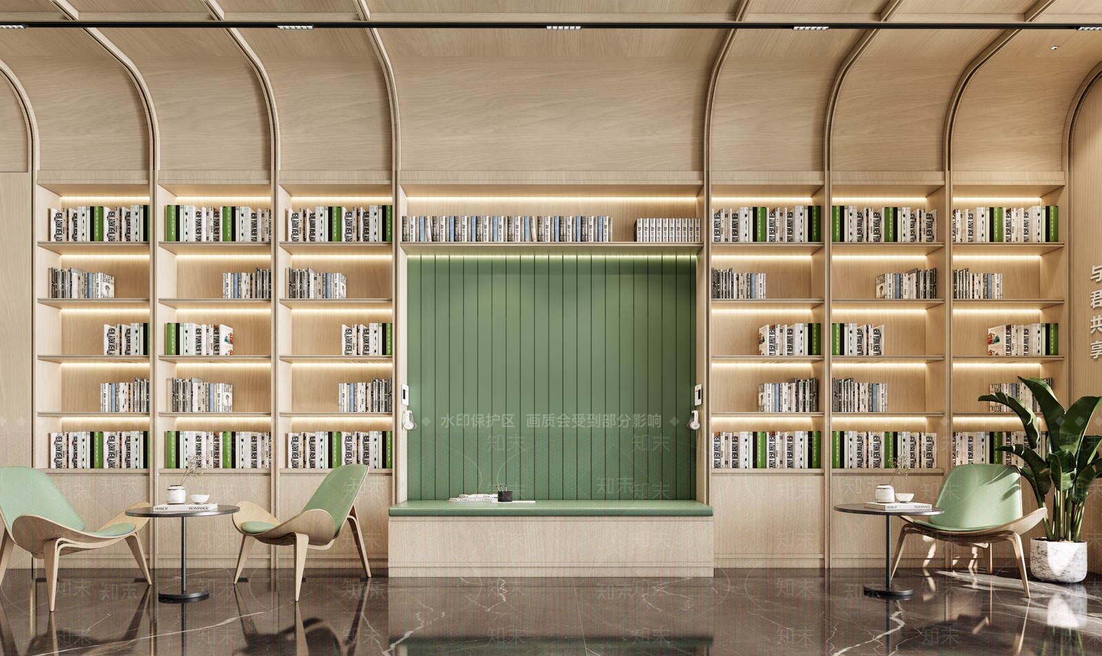 现代图书馆SU模型下载【ID:1197787947】