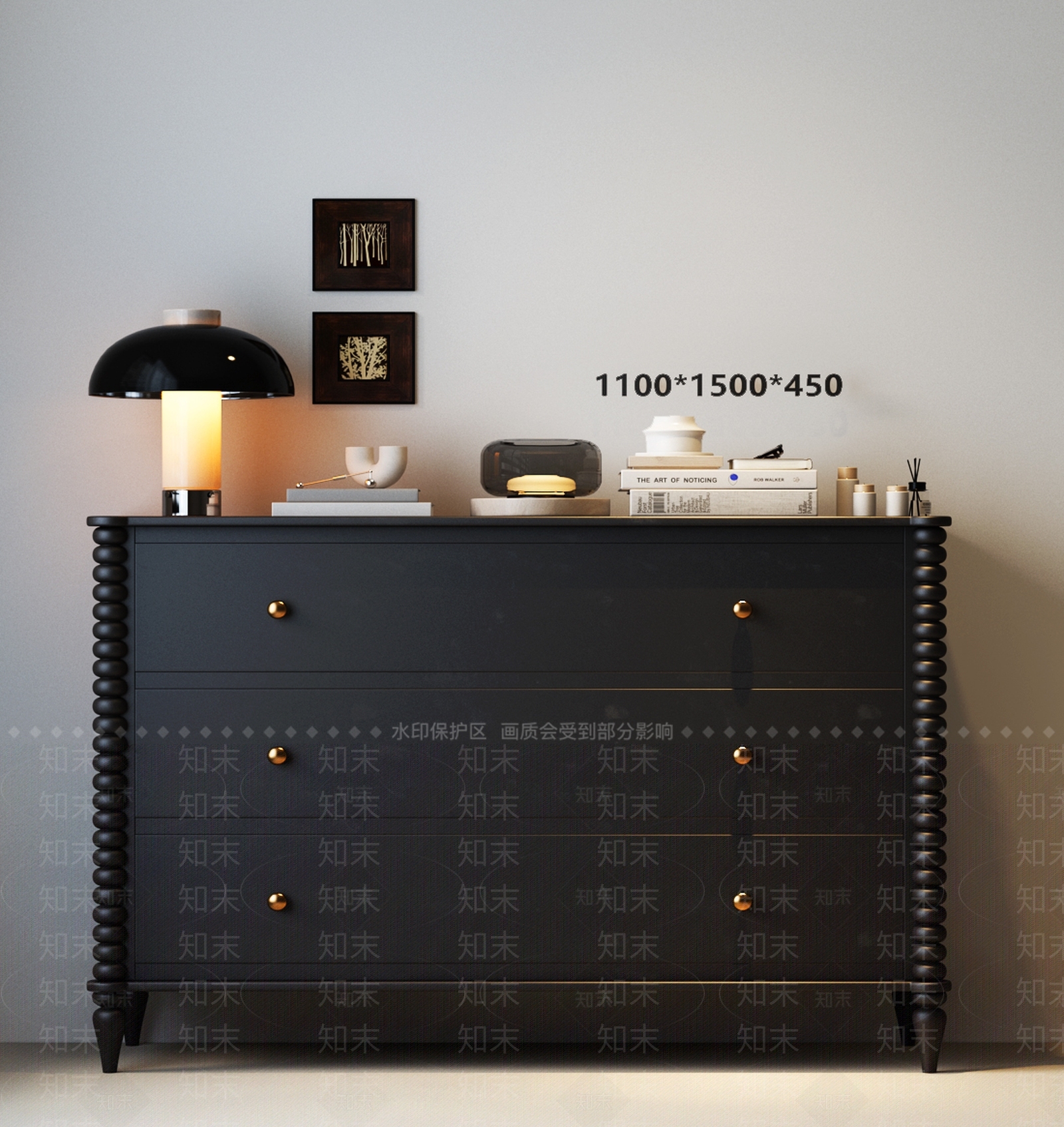 法式美式斗柜3D模型下载【ID:1197794650】