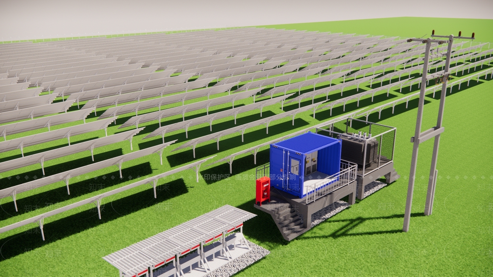 工业太阳能屋面SU模型下载【ID:1197810069】