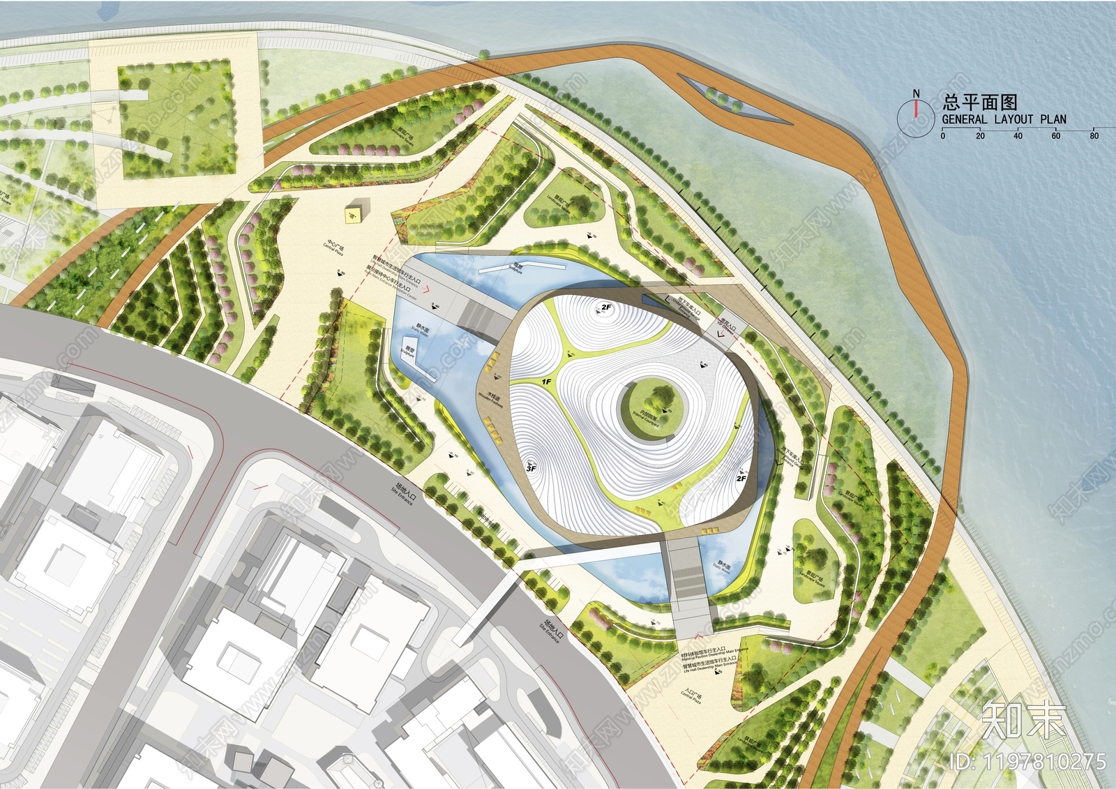 现代美术馆建筑施工图下载【ID:1197810275】