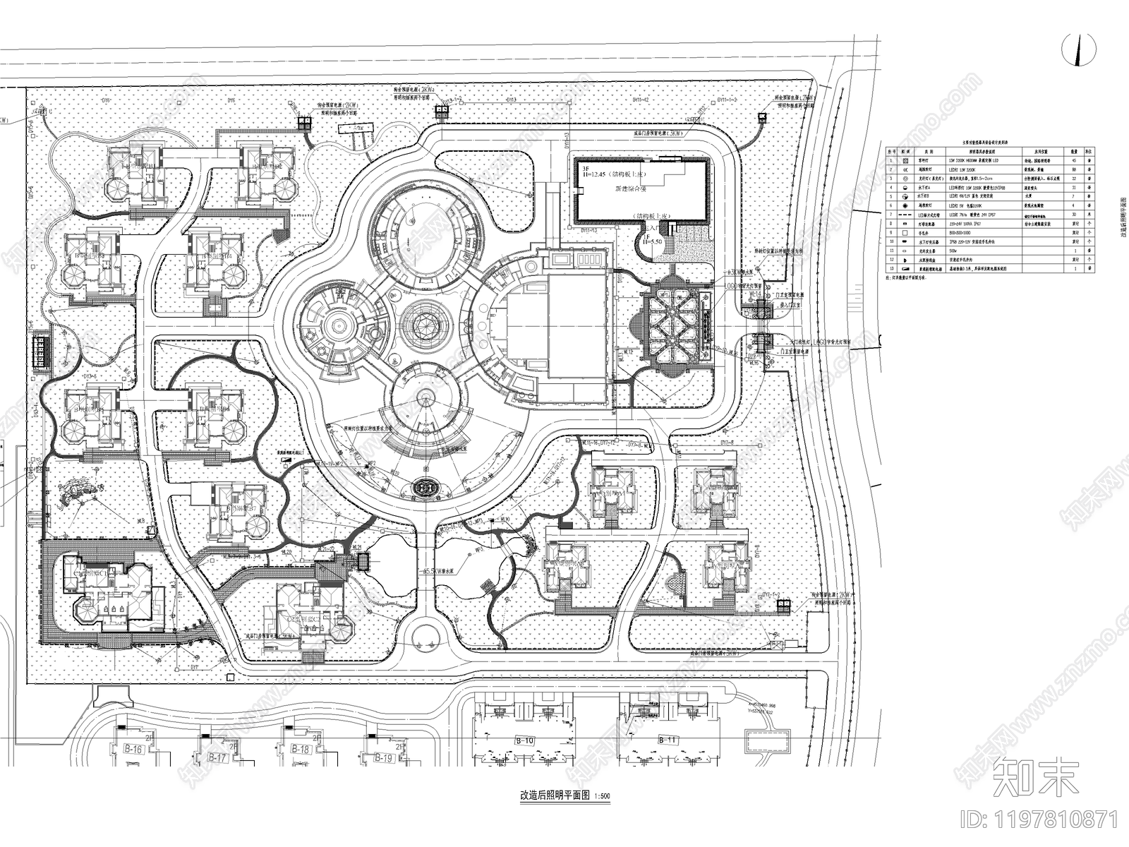 示范区景观cad施工图下载【ID:1197810871】