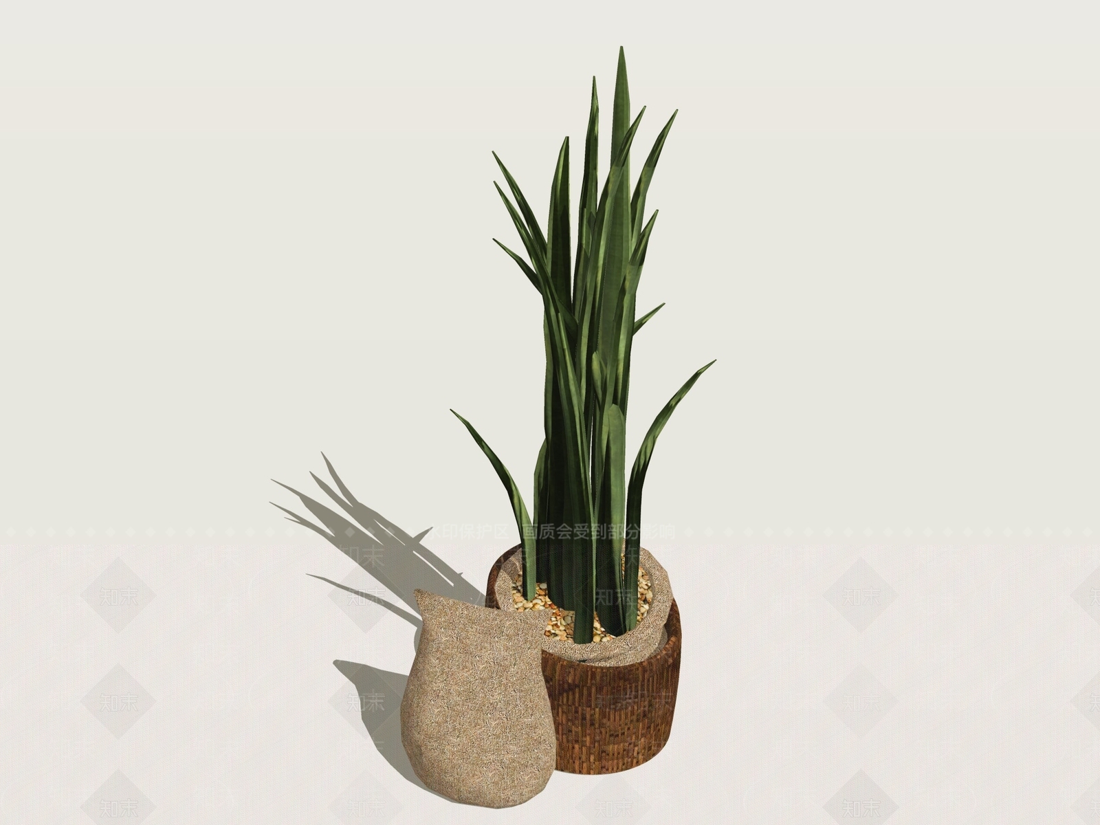 盆栽SU模型下载【ID:1197813235】