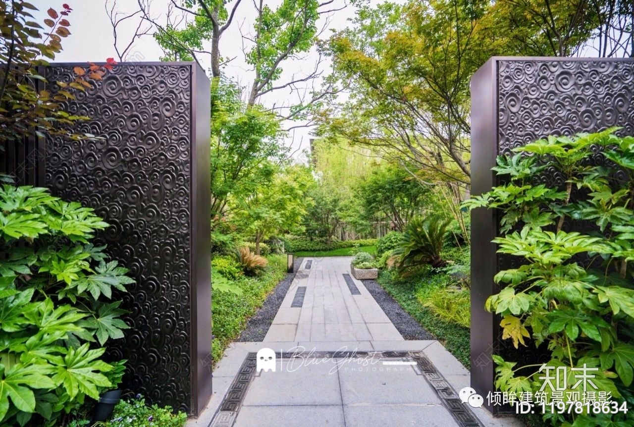 新中式,中式景墙CAD图纸