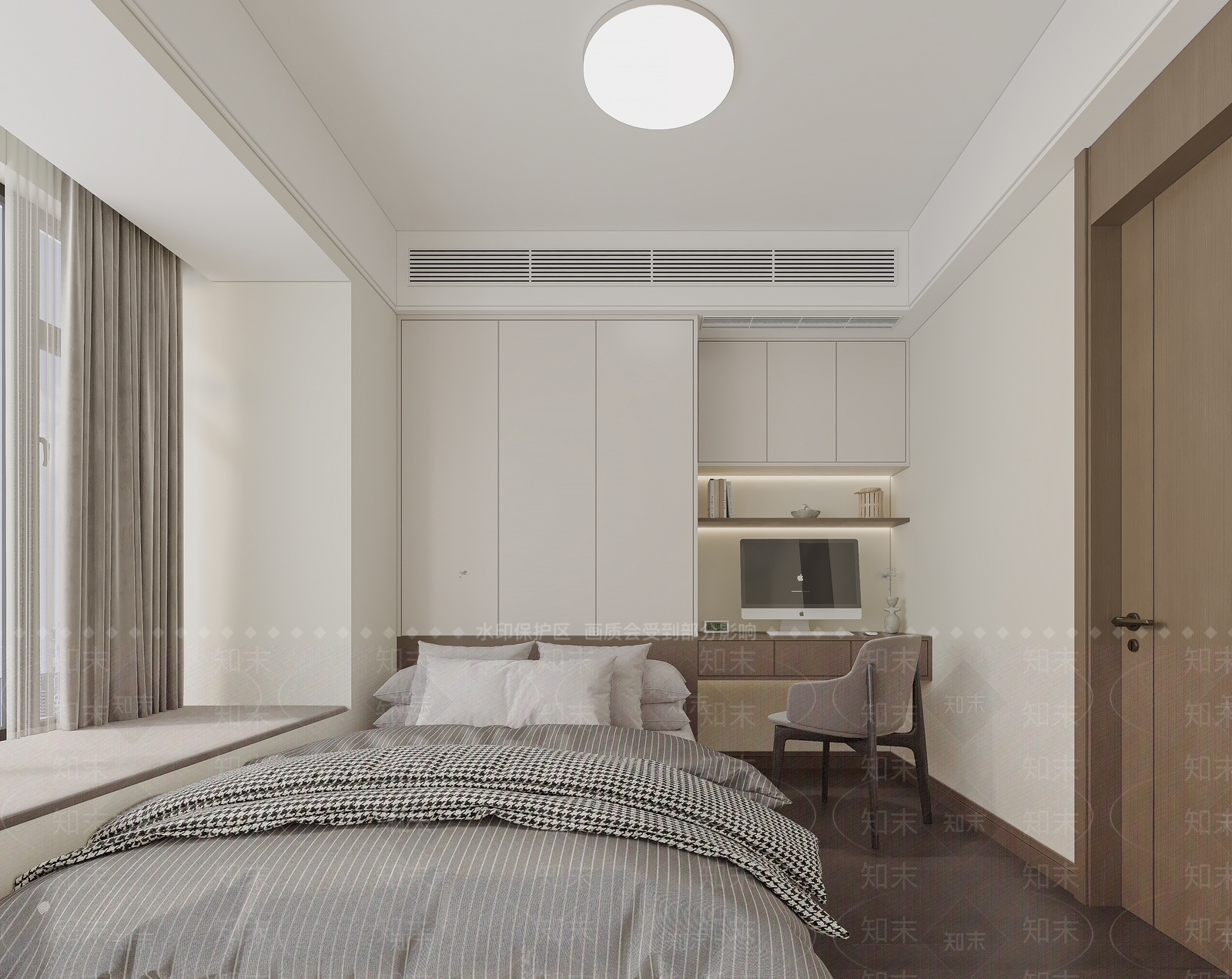 现代榻榻米卧室3D模型下载【ID:1197822989】