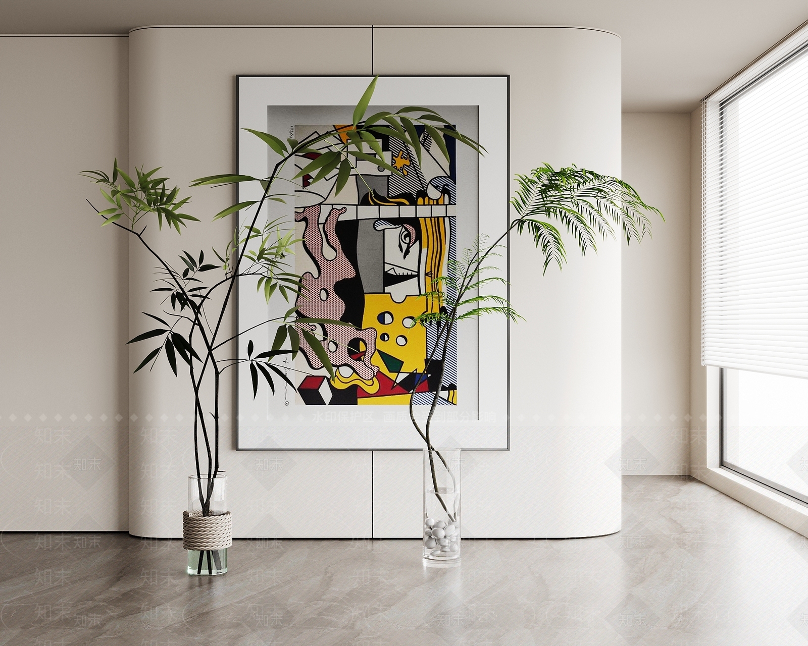 花草组合3D模型下载【ID:1197827576】