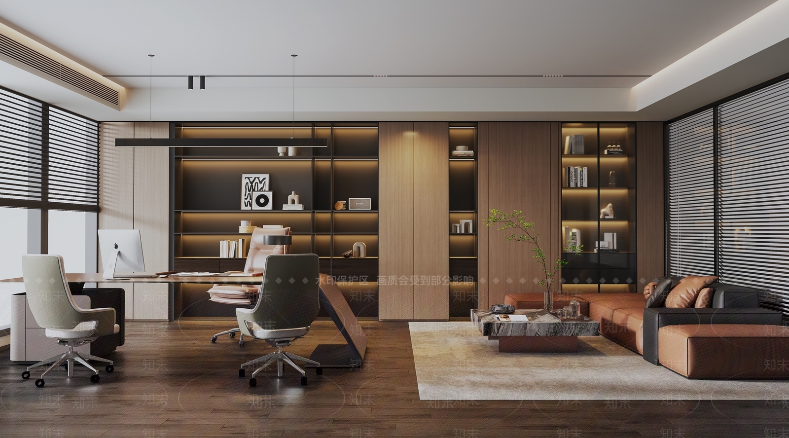 现代办公室SU模型下载【ID:1197829550】