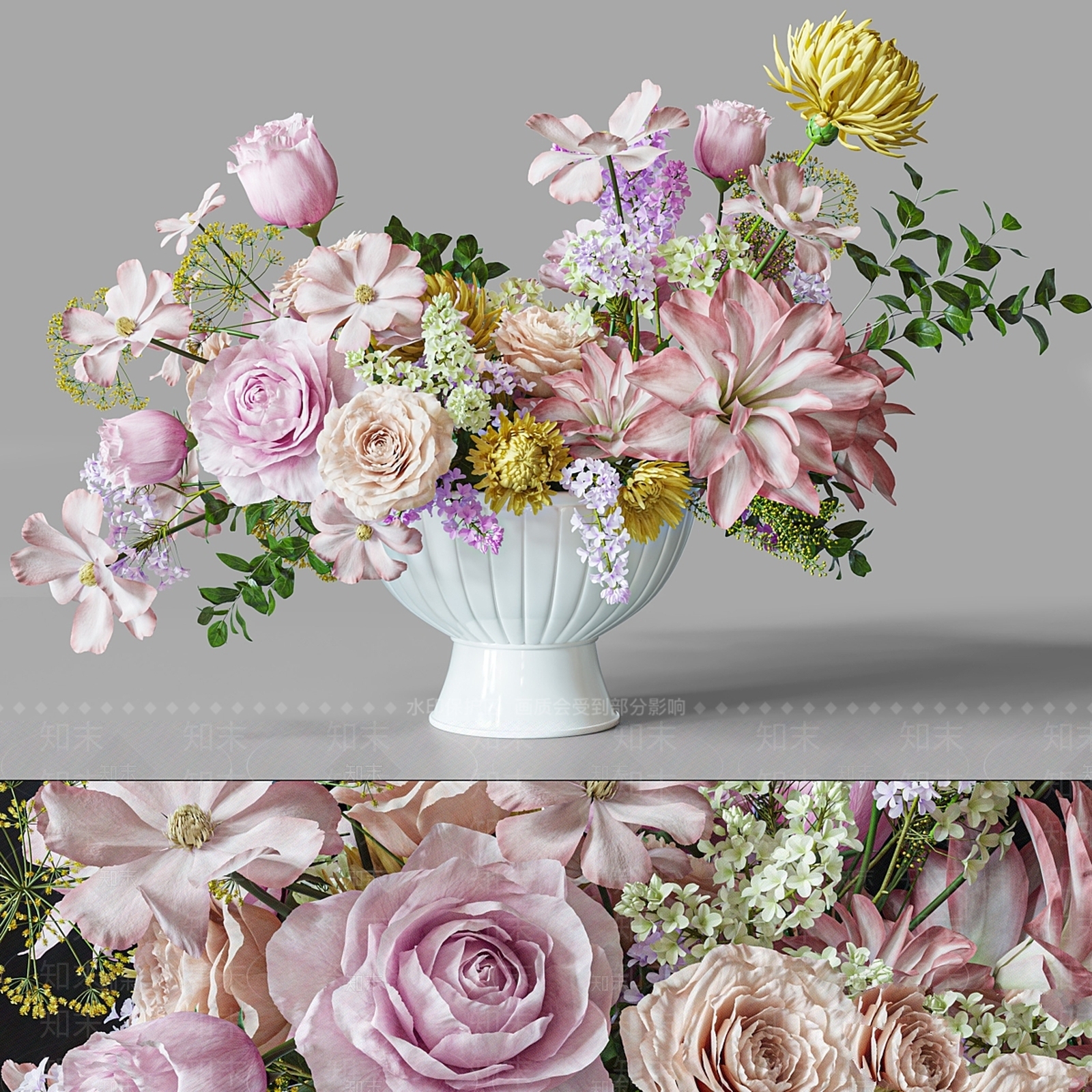 花艺3D模型下载【ID:1197833985】