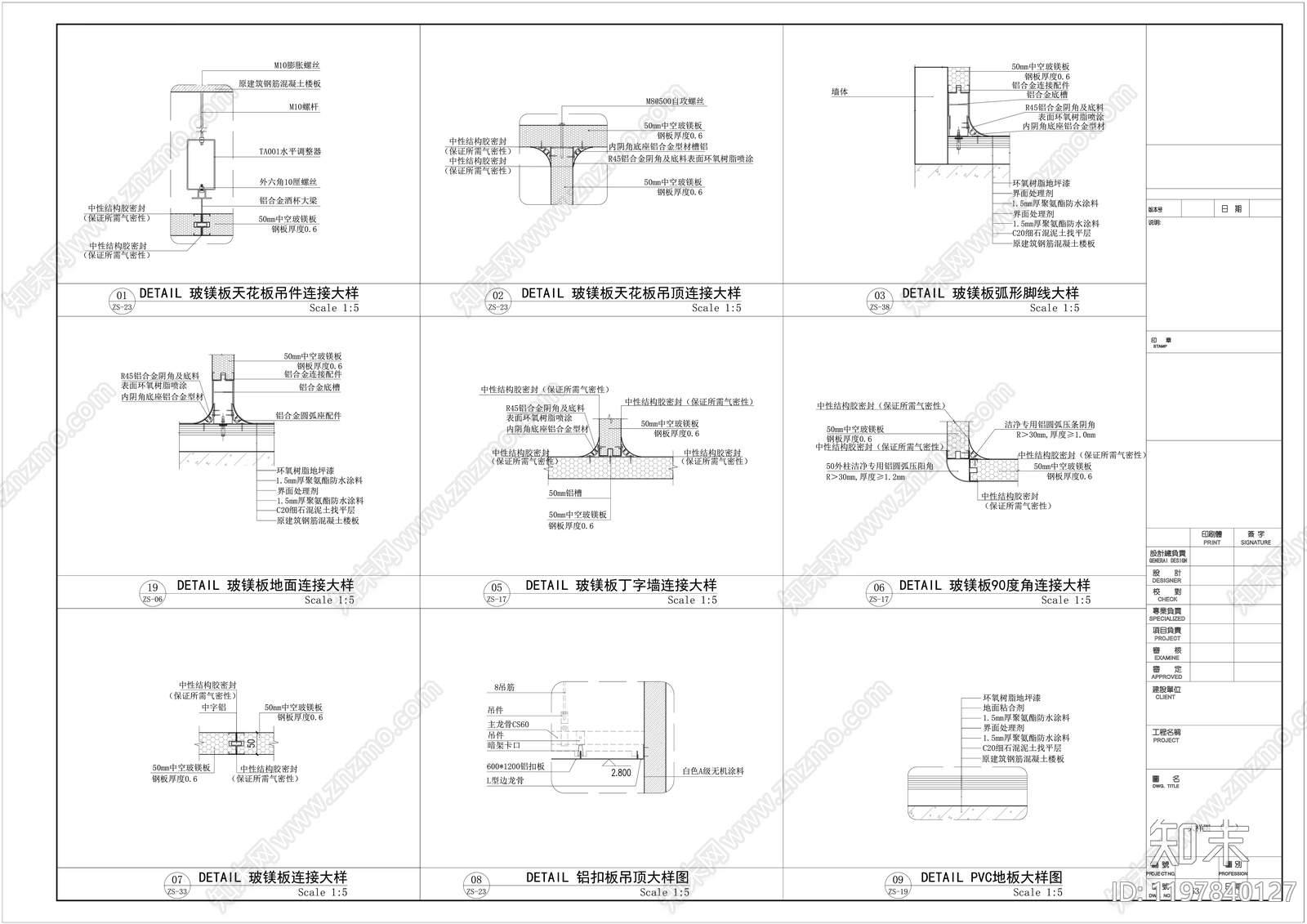 墙面节点施工图下载【ID:1197840127】