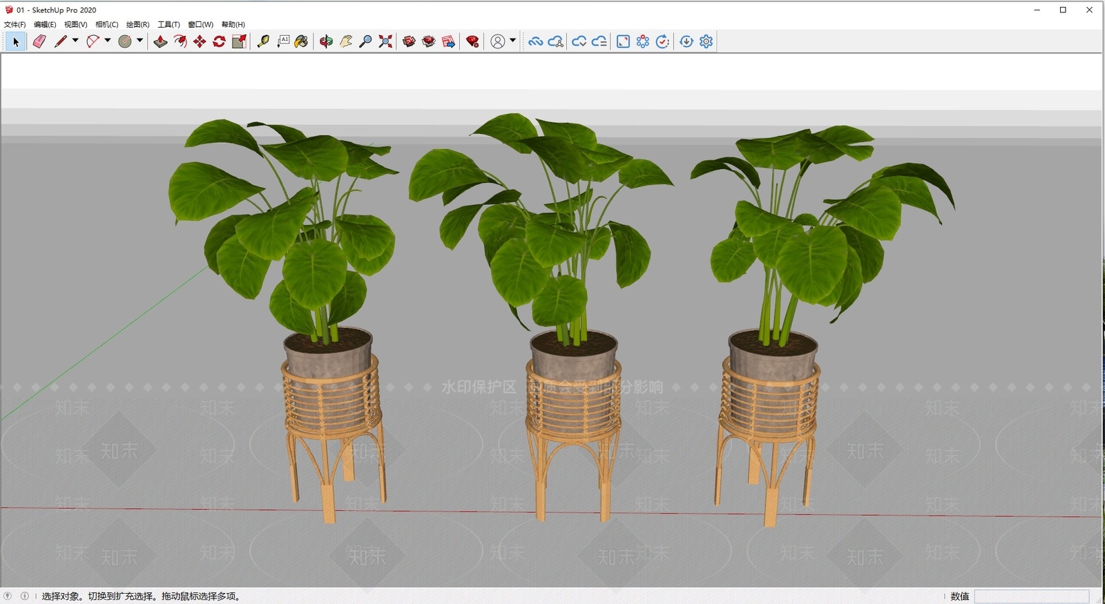 盆栽SU模型下载【ID:1197840564】