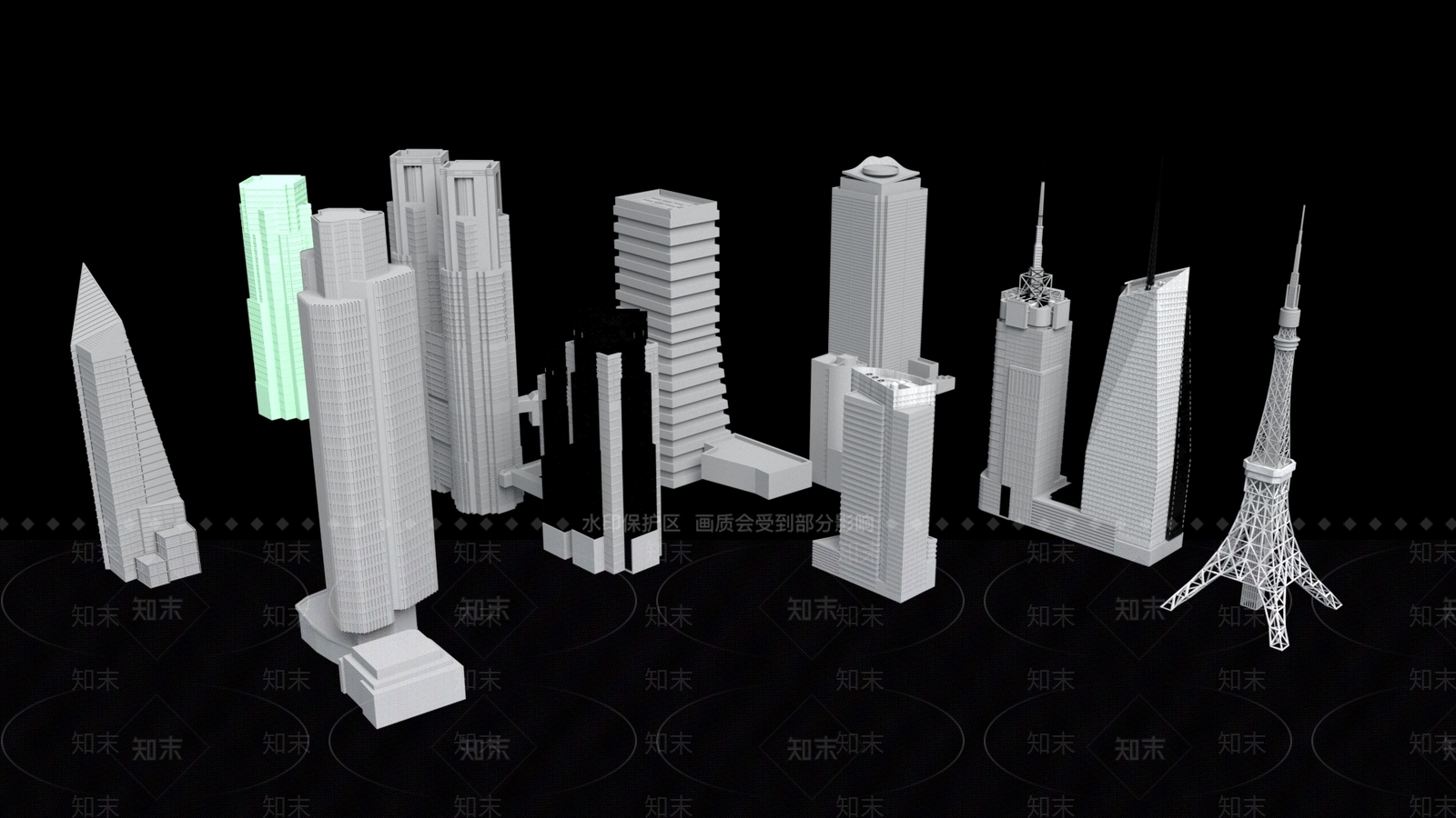 艺术风格建筑3D模型下载【ID:1197853406】