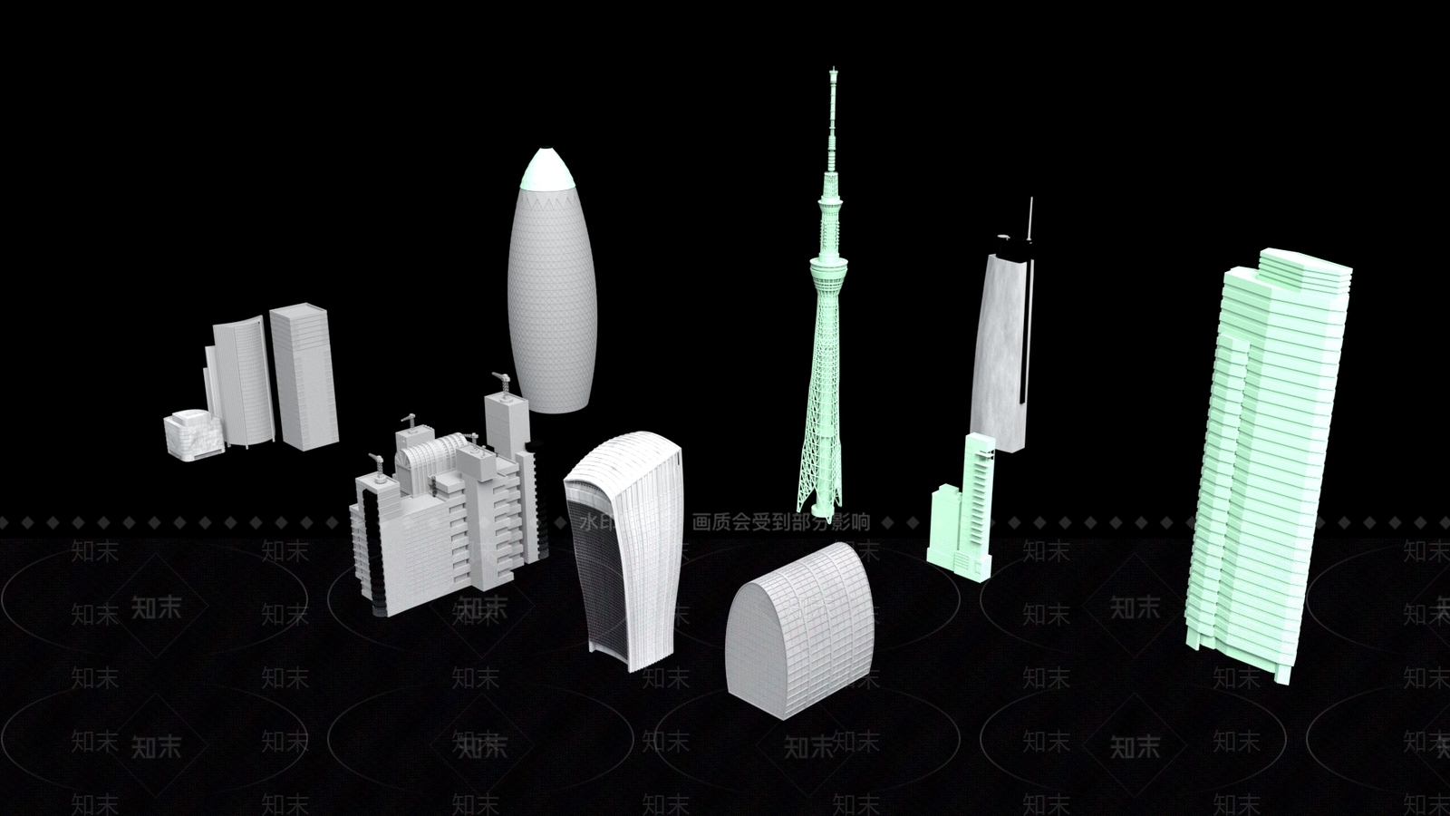 现代风格建筑SU模型下载【ID:1197853781】