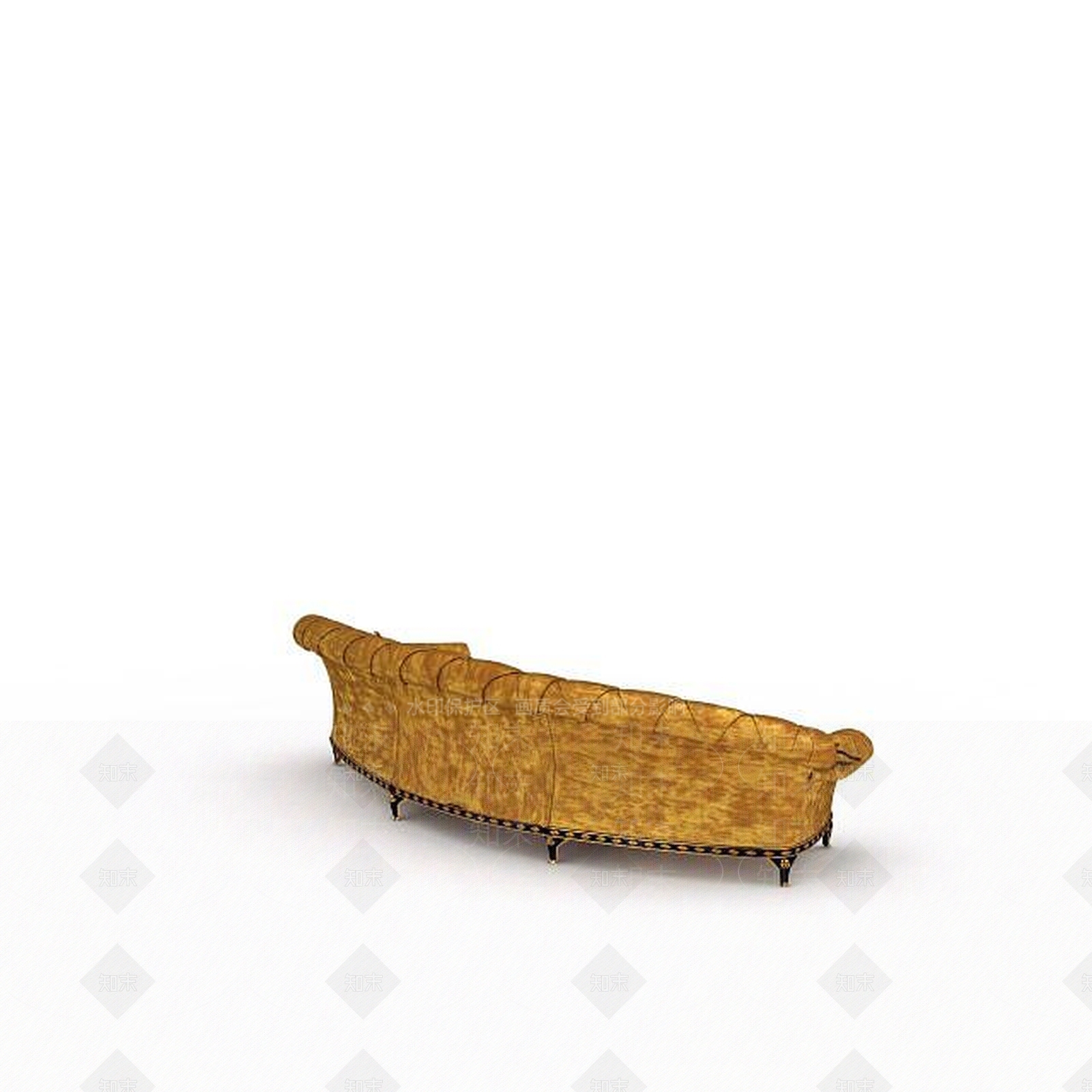 现代弧形沙发3D模型下载【ID:1197855647】