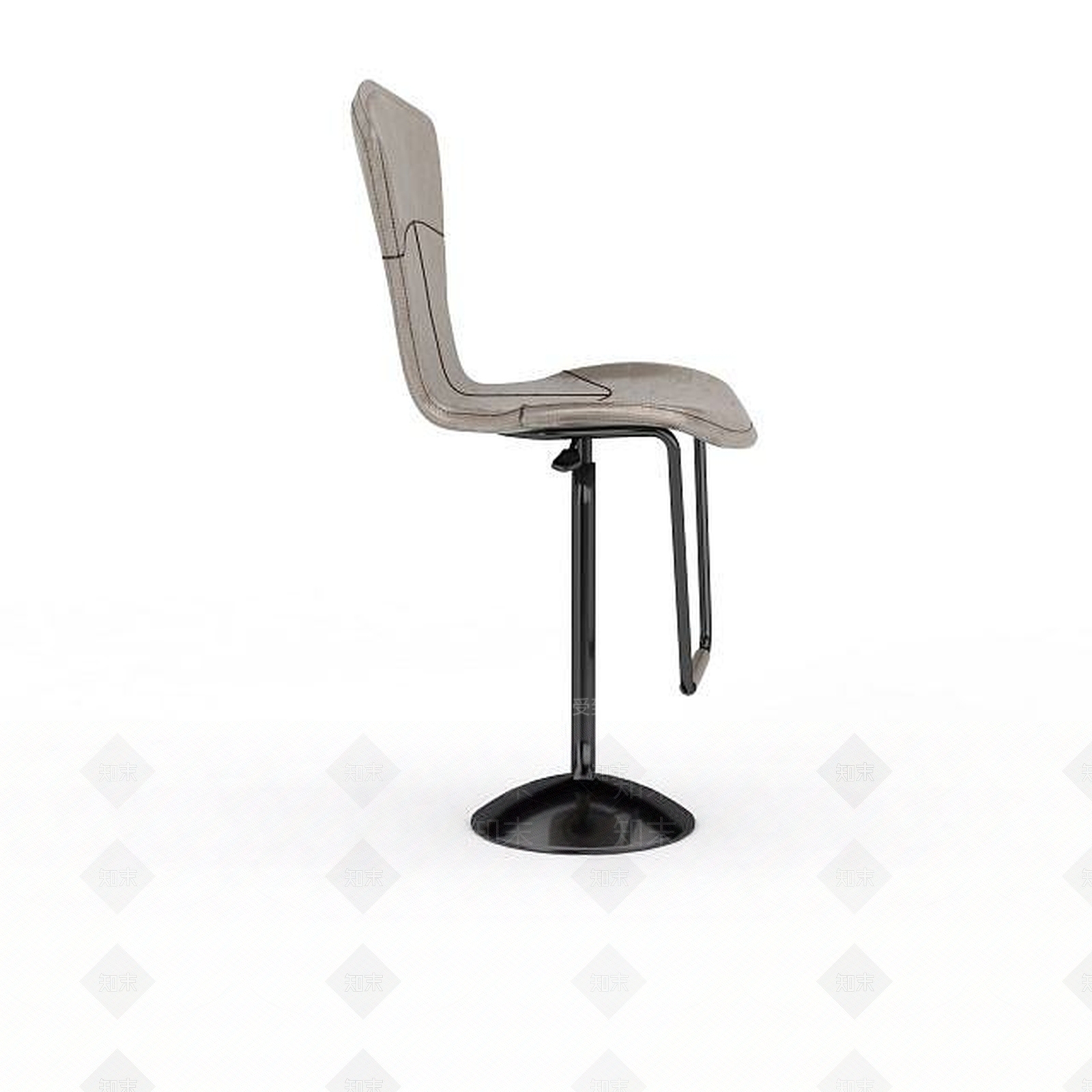 现代高脚椅子3D模型下载【ID:1197855750】