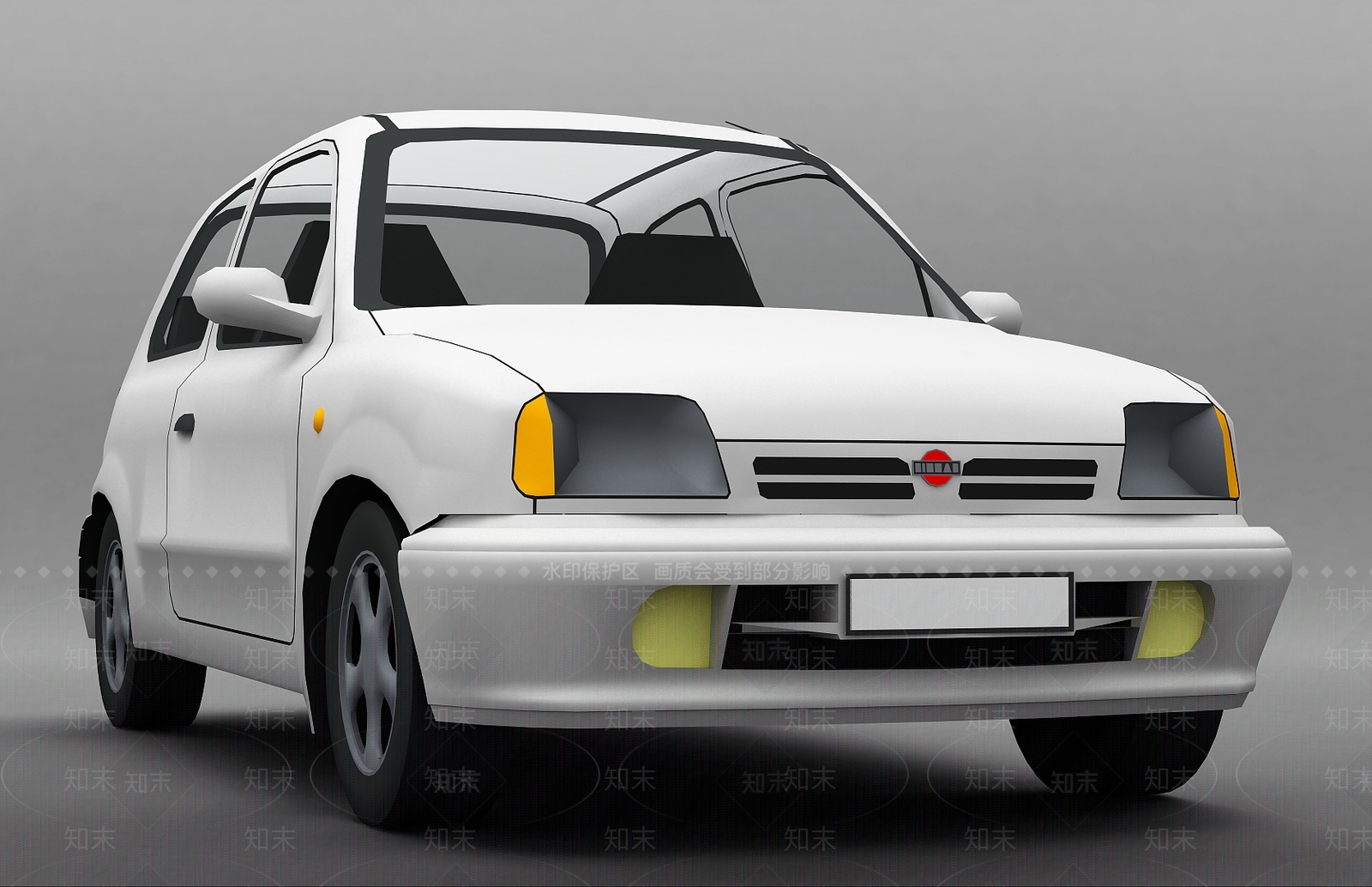 现代微型小汽车3D模型下载【ID:1197856092】