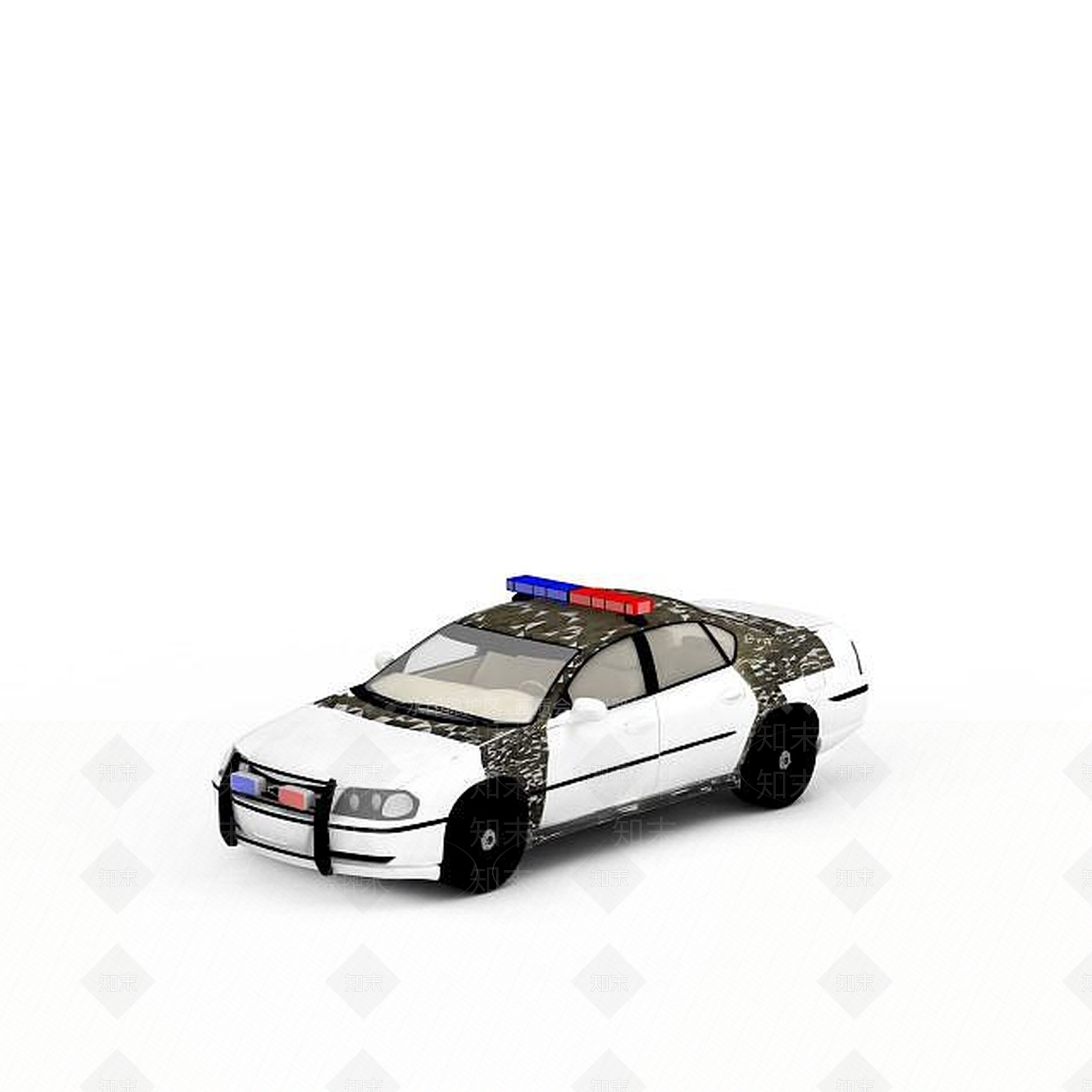 现代警车3D模型下载【ID:1197856462】