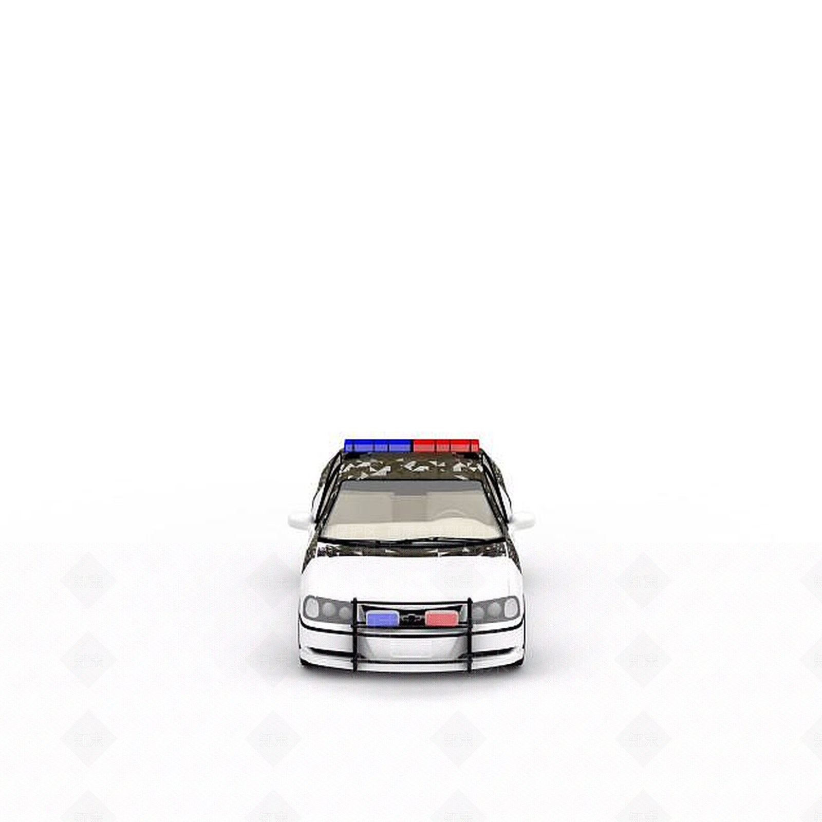 现代警车3D模型下载【ID:1197856462】