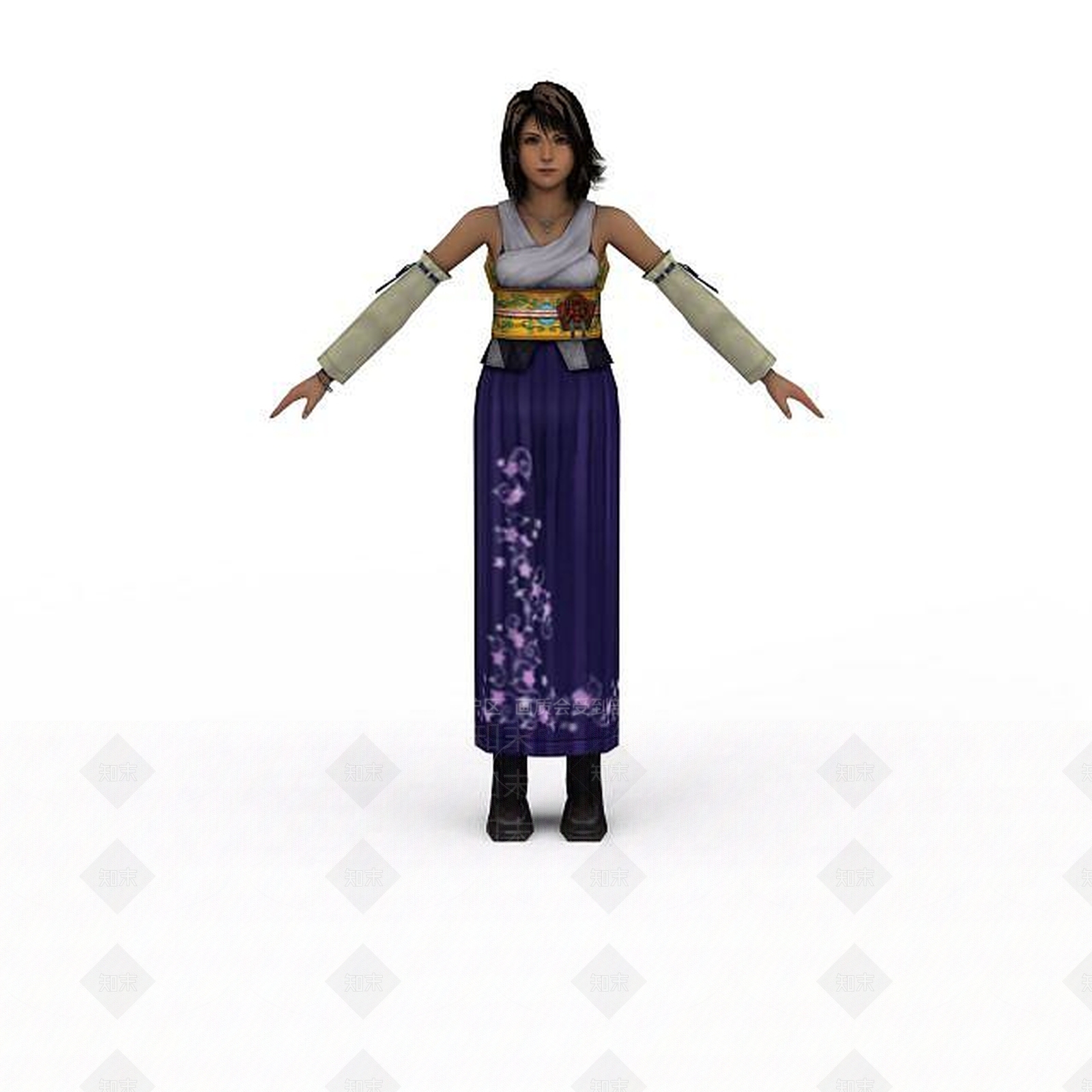 现代游戏女人3D模型下载【ID:1197856622】