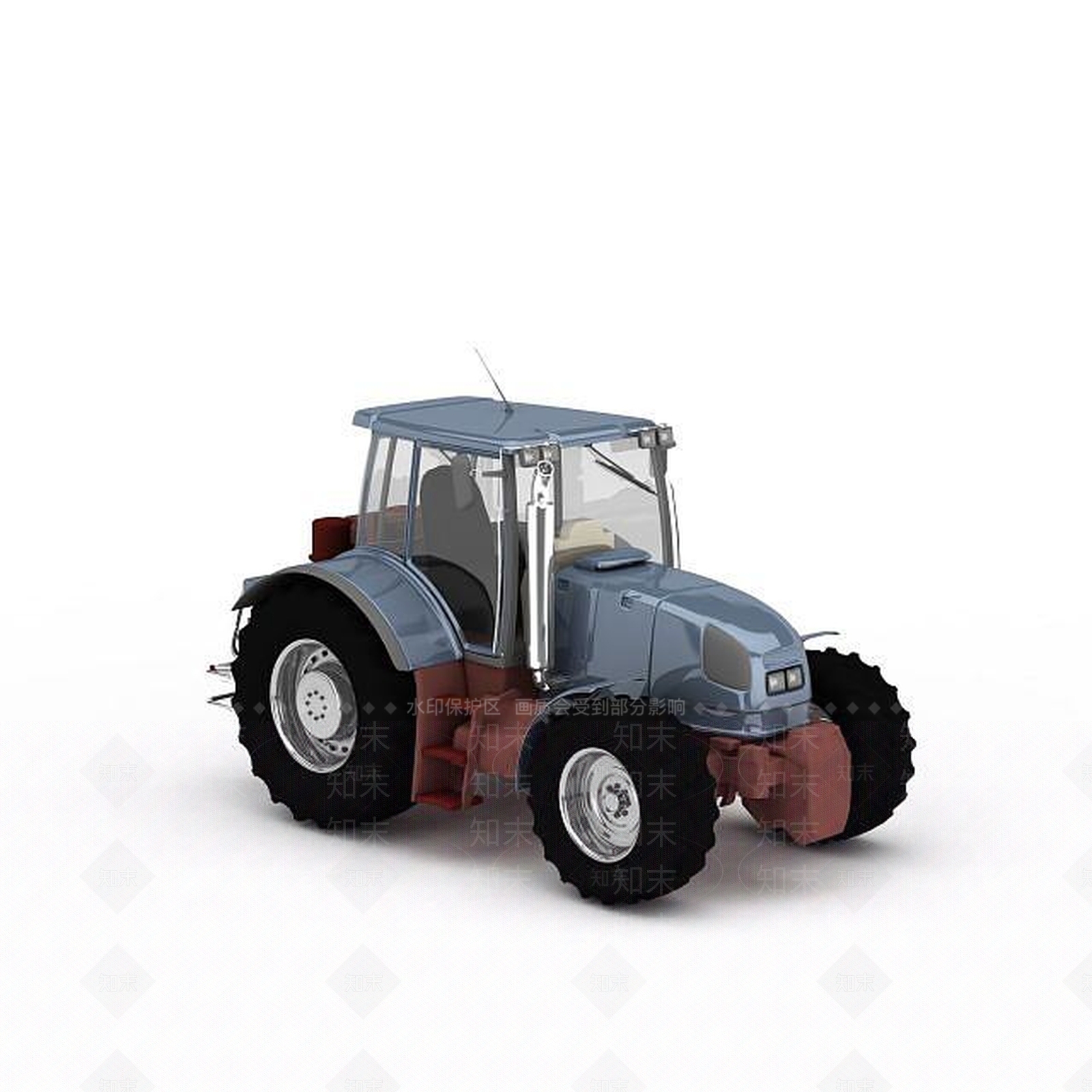 现代农用四轮车3D模型下载【ID:1197856700】