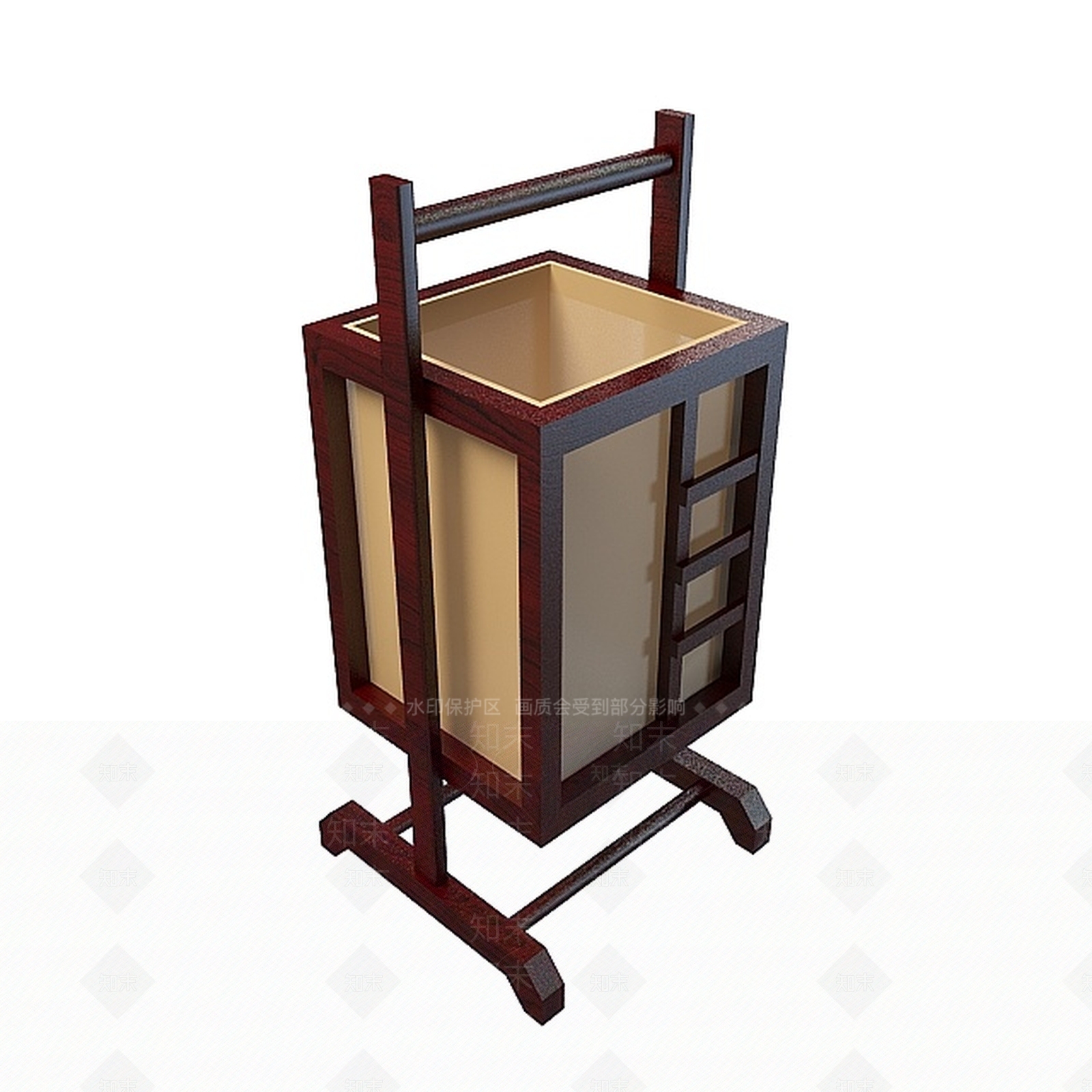 中式漂亮台灯3D模型下载【ID:1197856858】