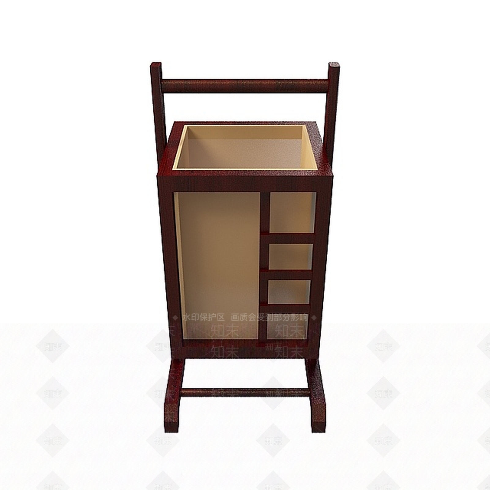 中式漂亮台灯3D模型下载【ID:1197856858】
