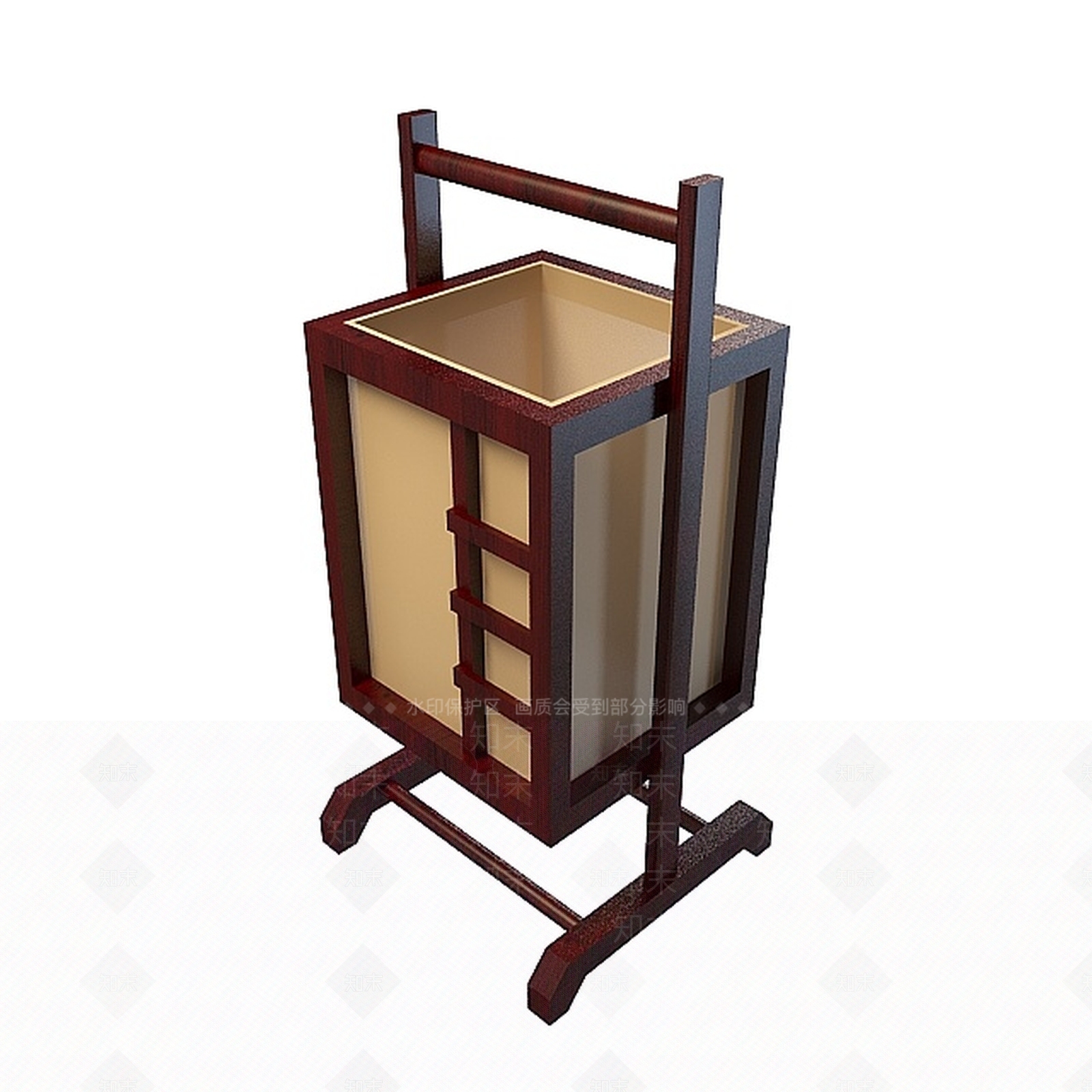 中式漂亮台灯3D模型下载【ID:1197856858】