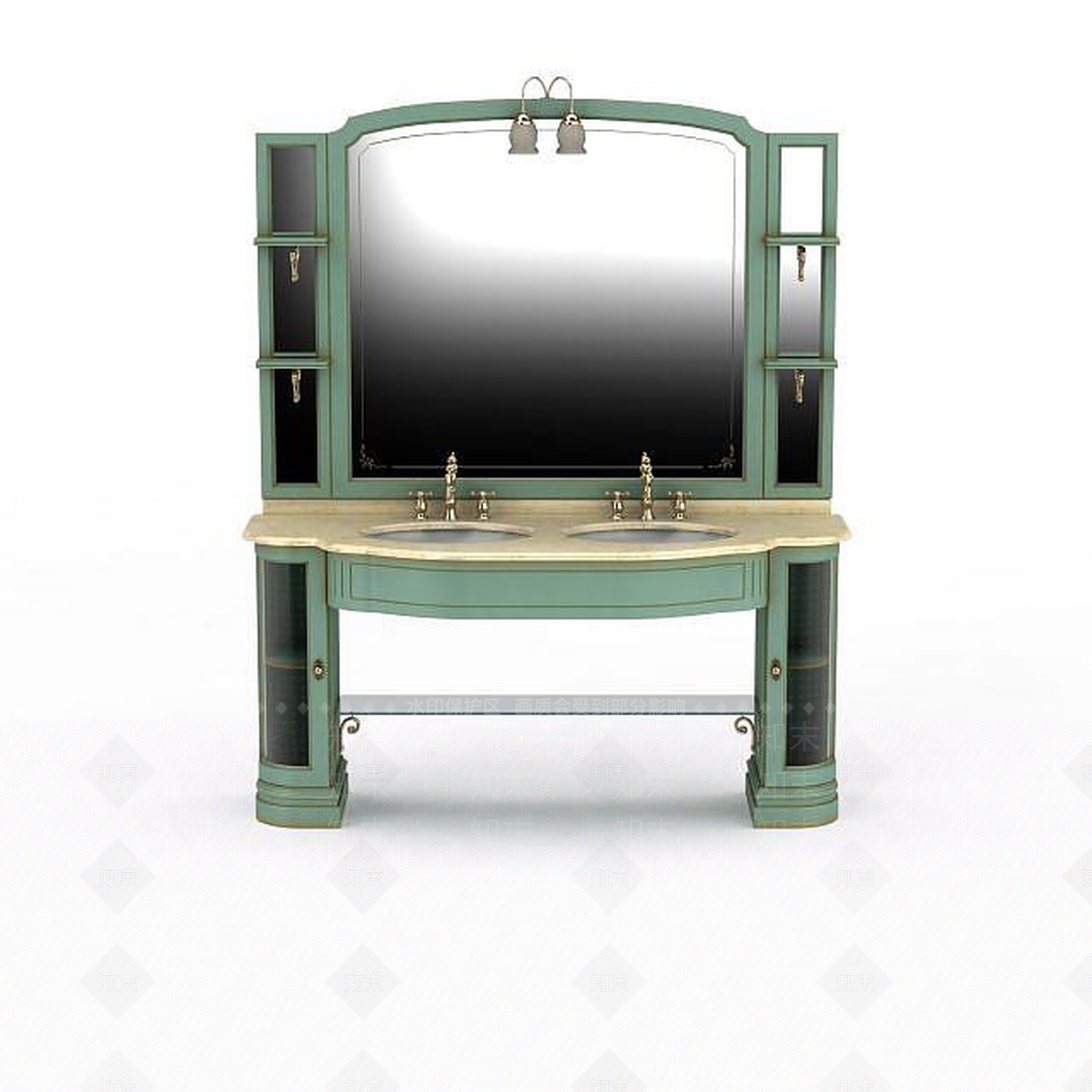 现代卫生间洗手台3D模型下载【ID:1197856992】