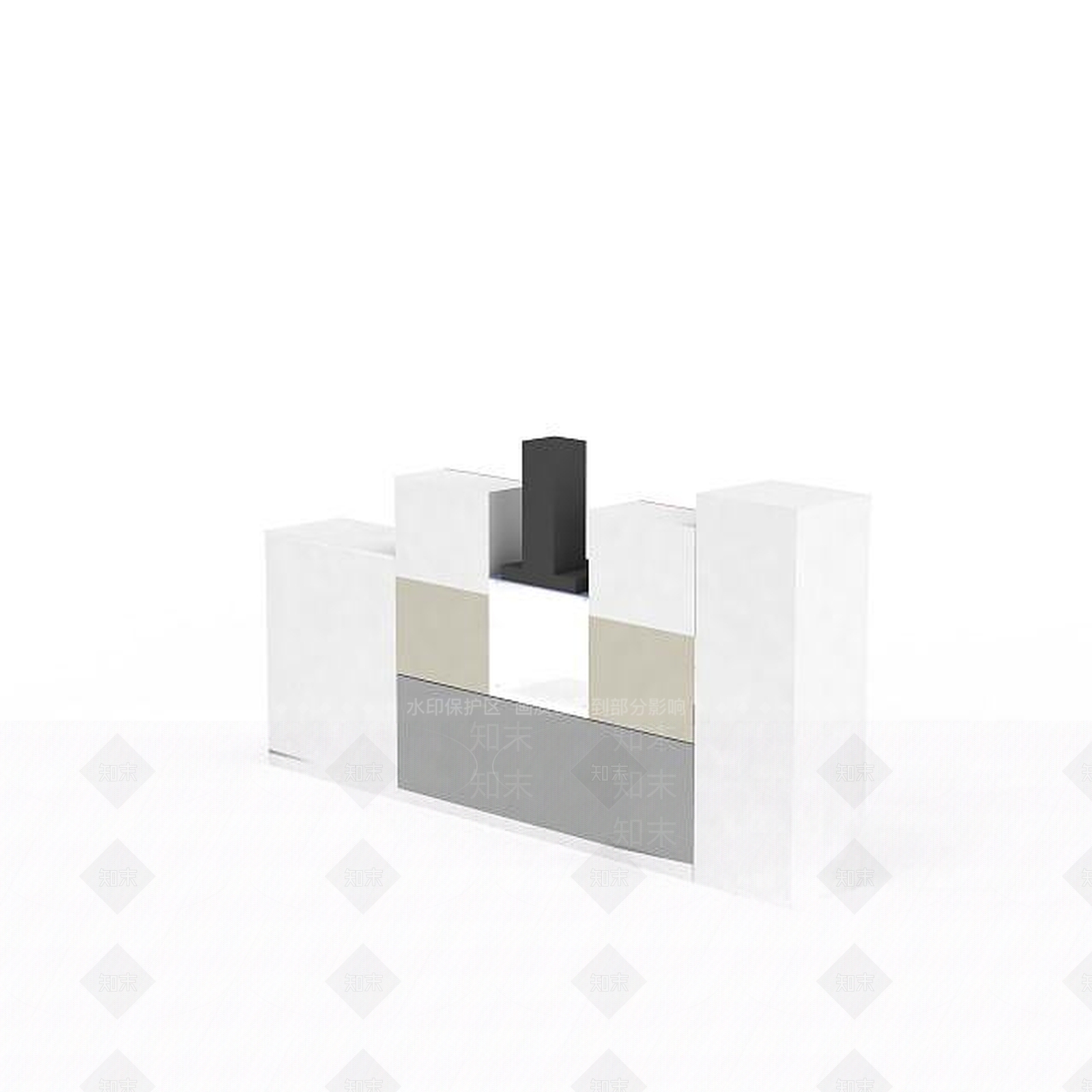 现代风格橱柜3D模型下载【ID:1197857944】