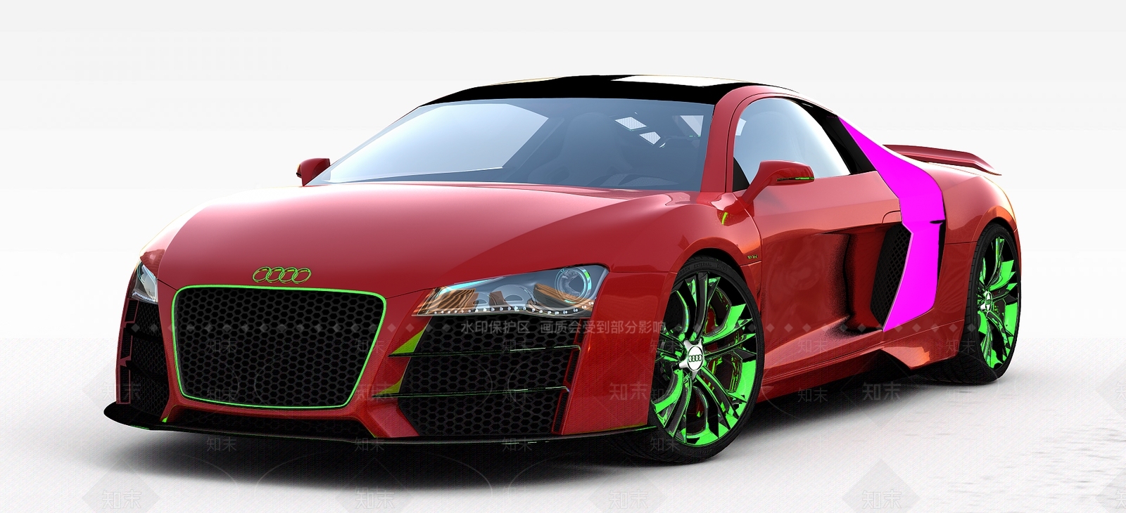 现代奥迪跑车3D模型下载【ID:1197859077】