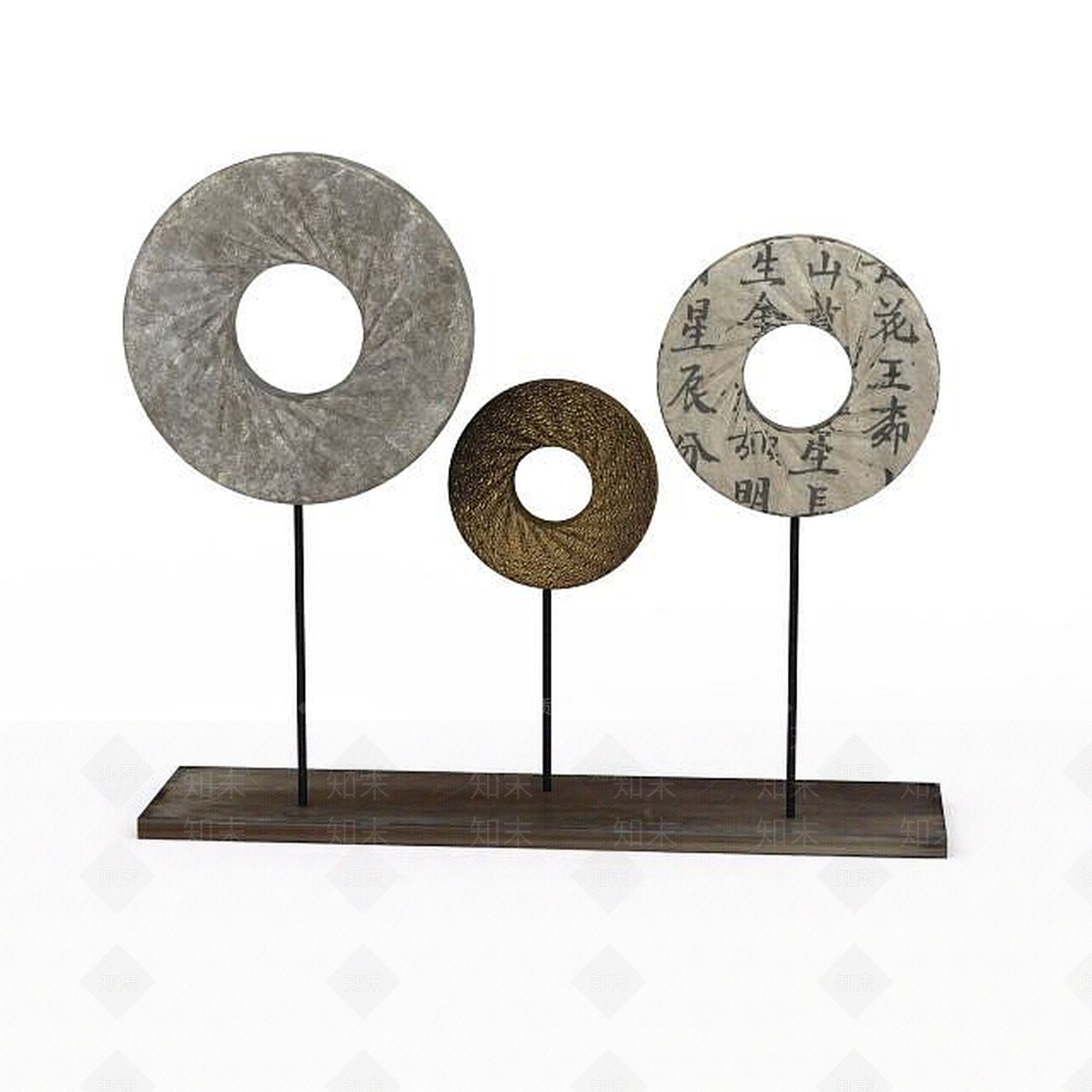 现代办公室陈设品3D模型下载【ID:1197859428】