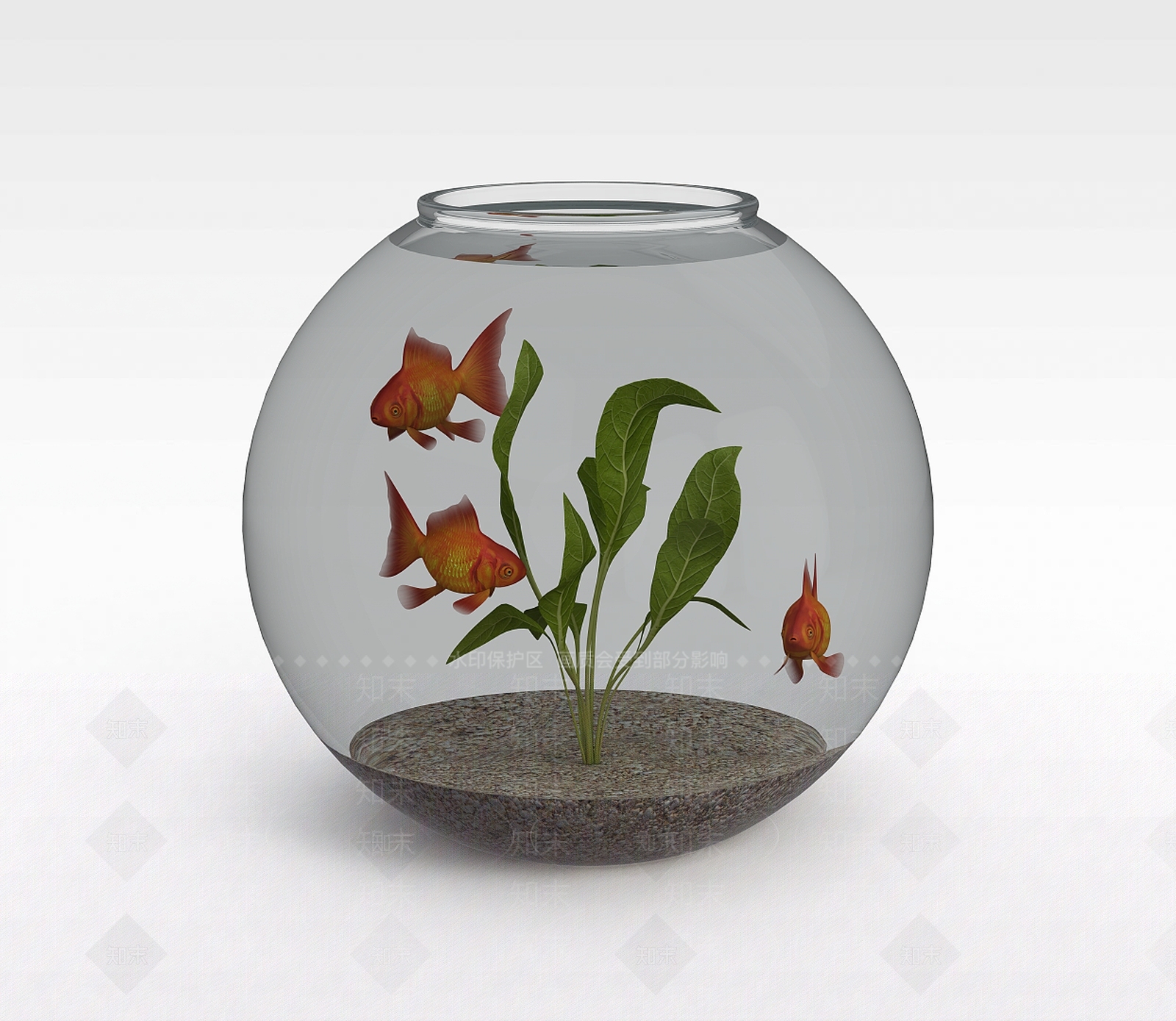 现代鱼缸3D模型下载【ID:1197859729】