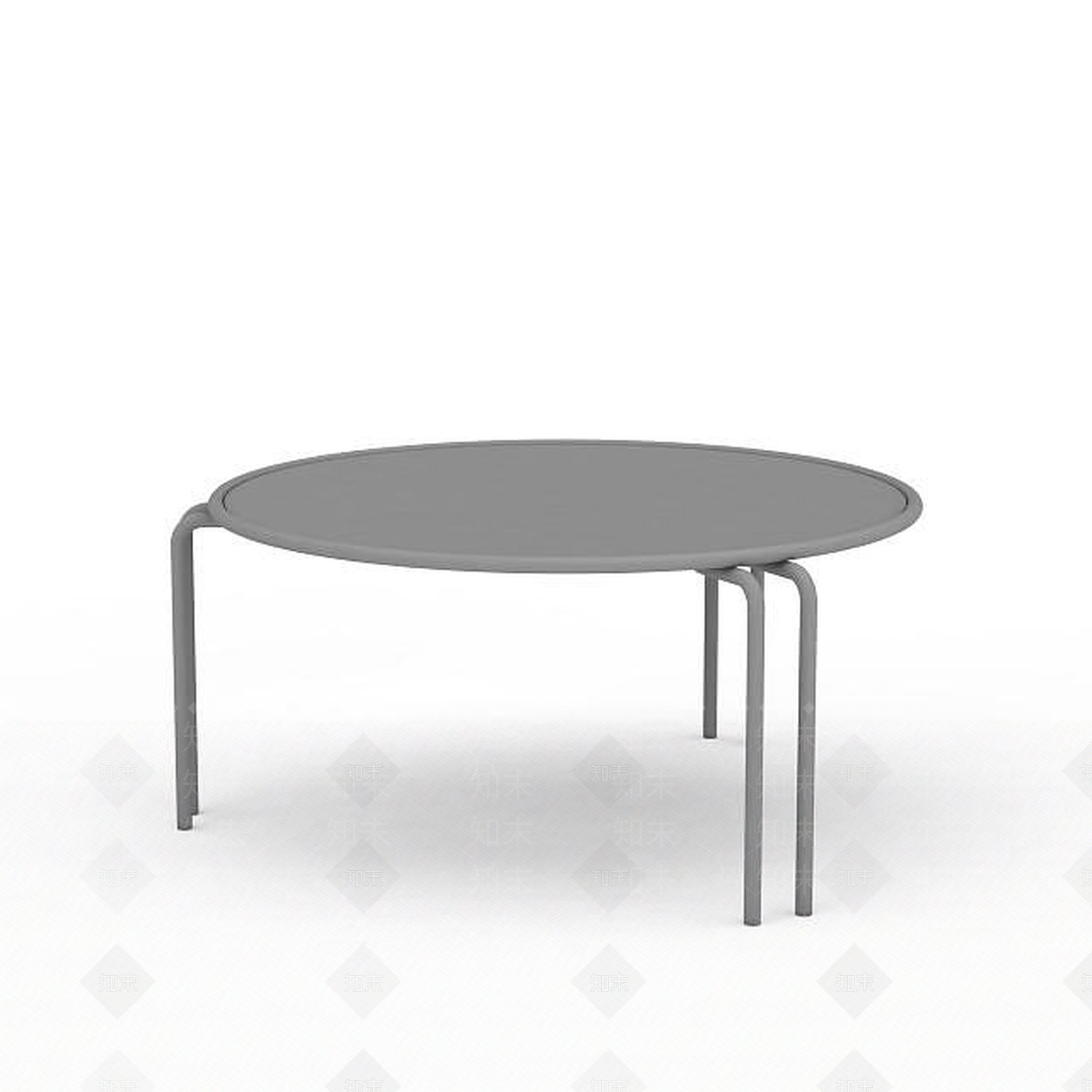 现代圆形饭桌3D模型下载【ID:1197860223】