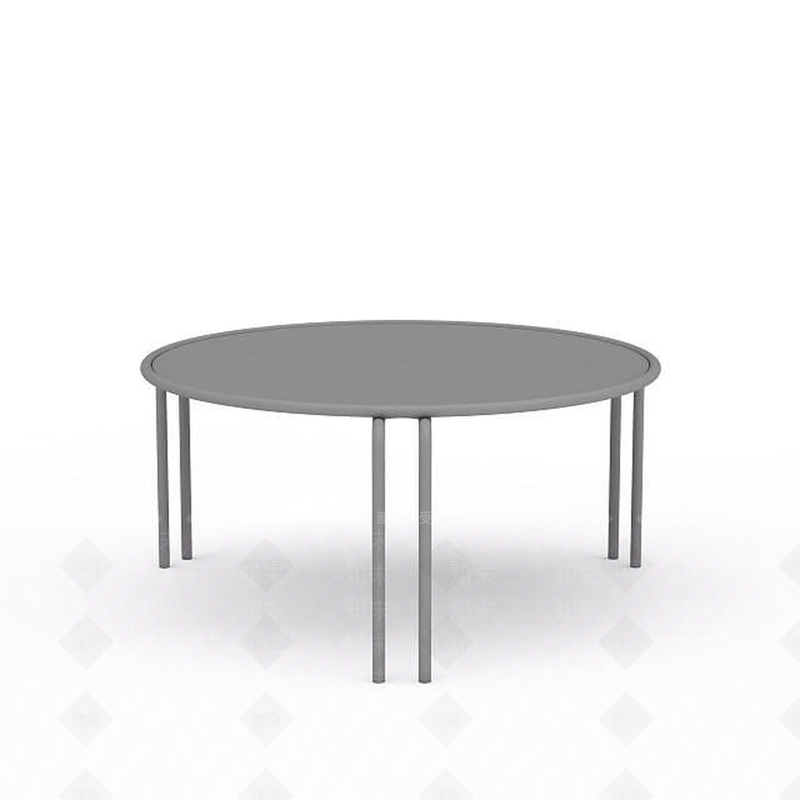 现代圆形饭桌3D模型下载【ID:1197860223】
