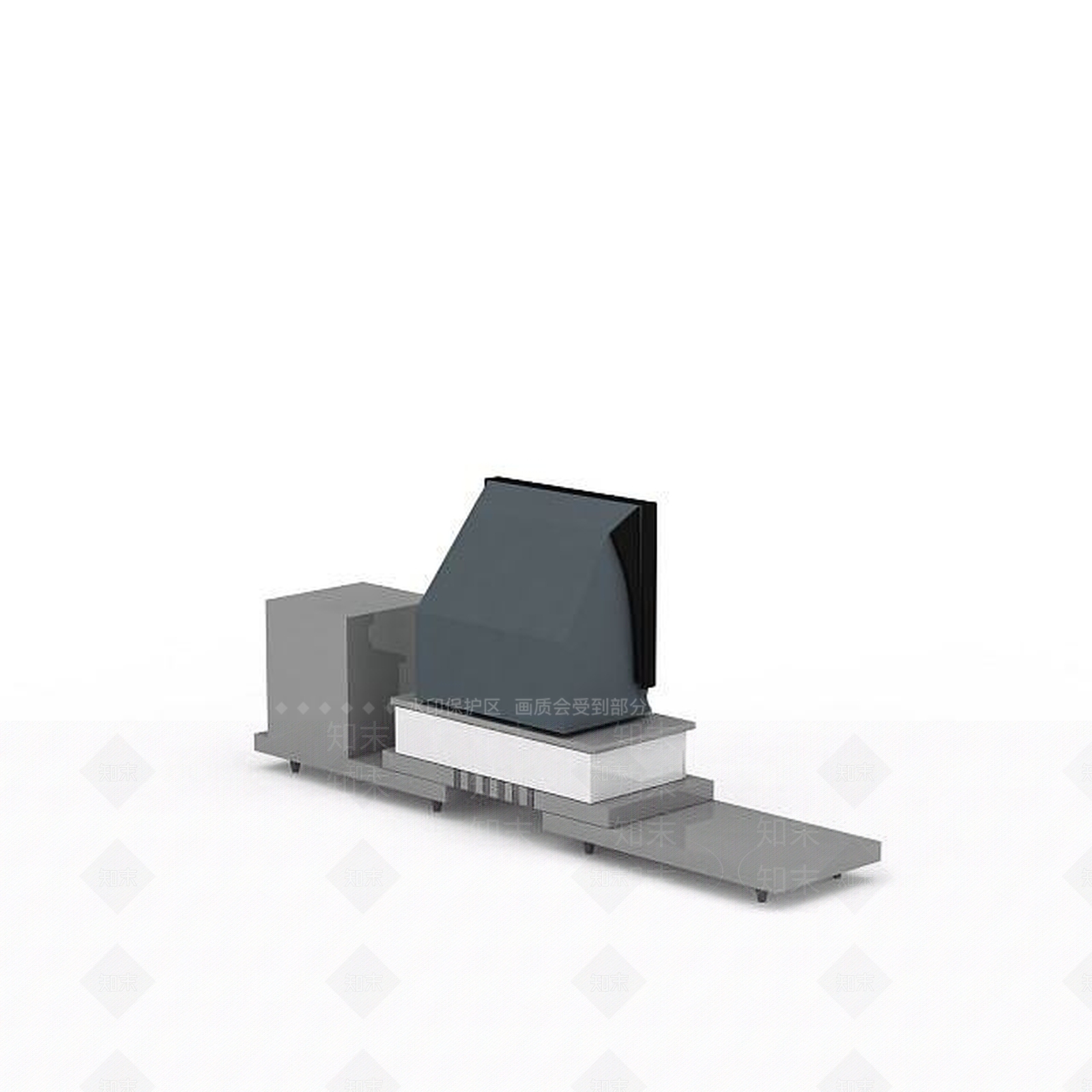 现代客厅电视桌3D模型下载【ID:1197862381】