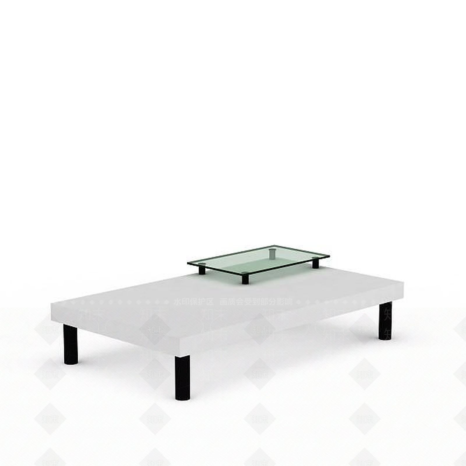 现代风格方桌3D模型下载【ID:1197862973】