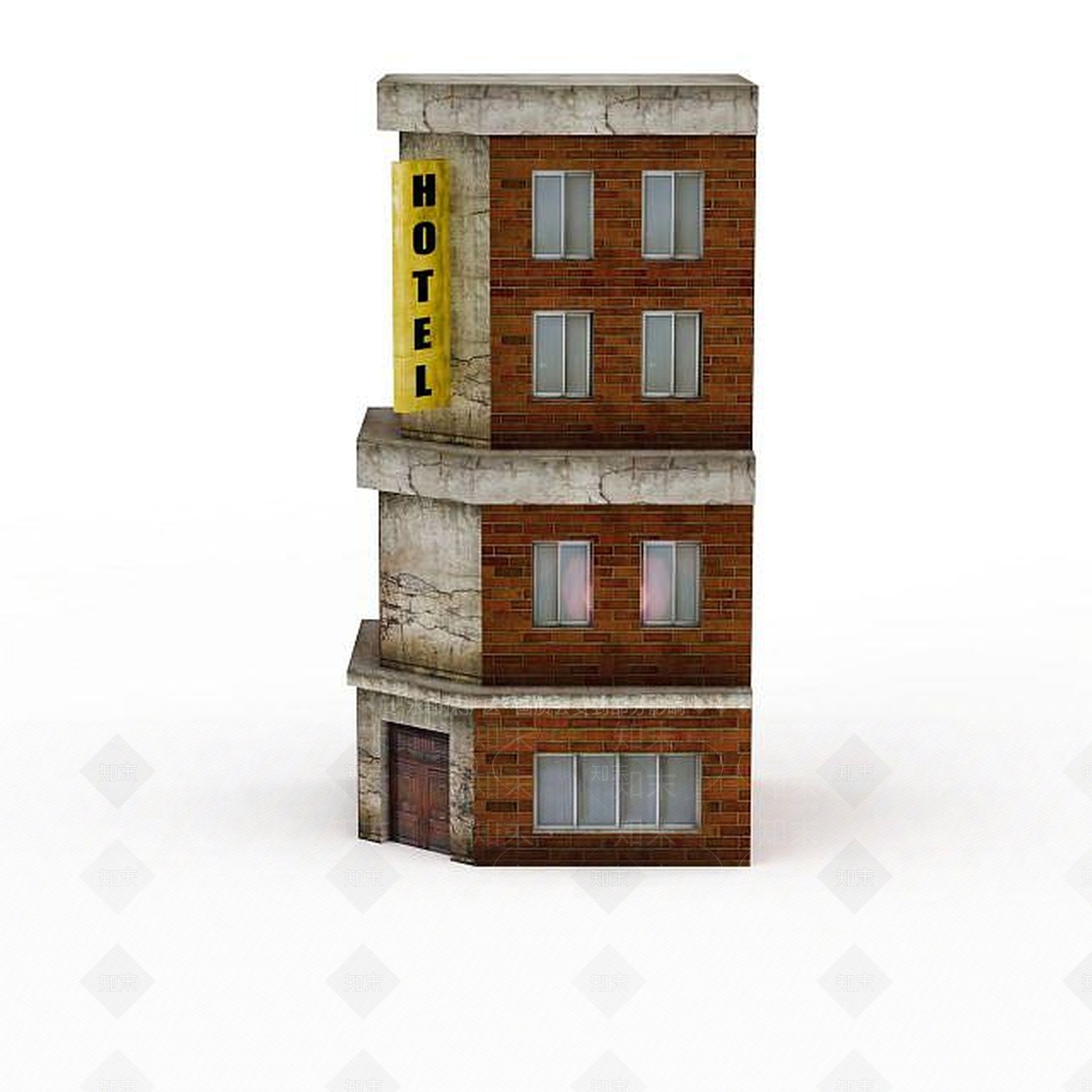 现代酒店3D模型下载【ID:1197863009】