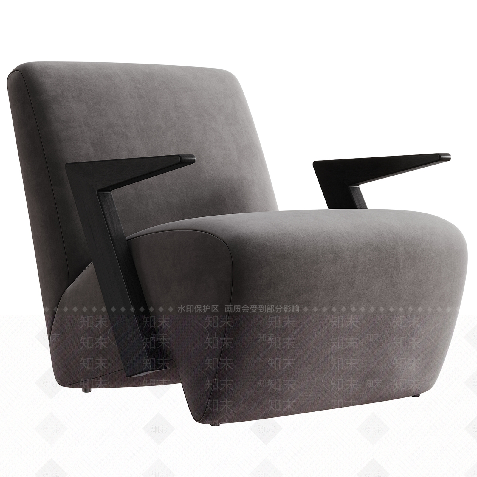 现代意式休闲椅3D模型下载【ID:1197864186】