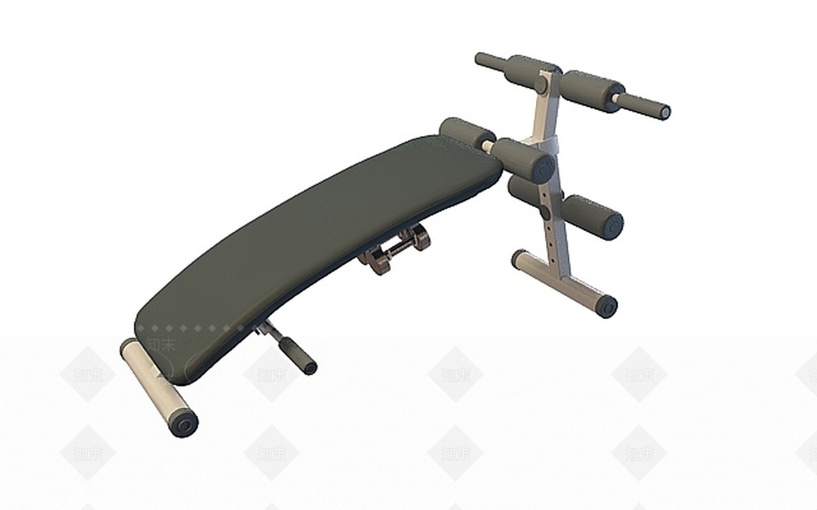 现代仰卧起坐板3D模型下载【ID:1197864055】