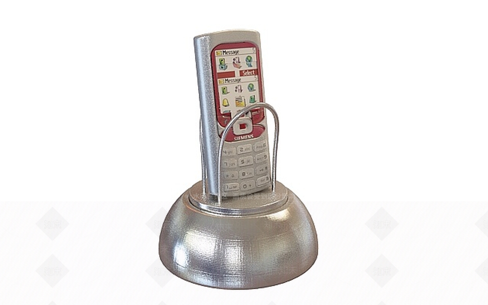 现代带支架诺基亚直板手机3D模型下载【ID:1197867961】