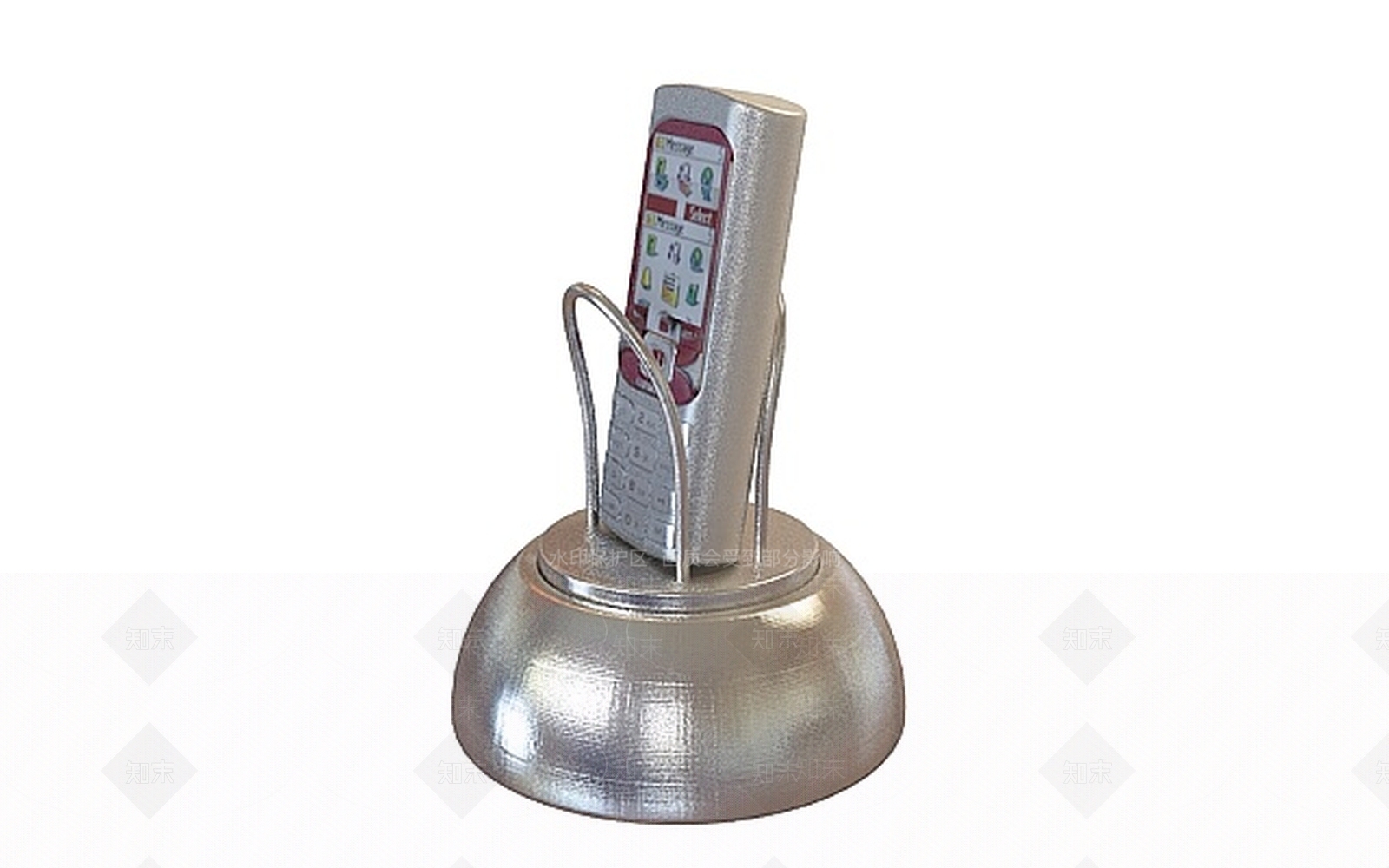现代带支架诺基亚直板手机3D模型下载【ID:1197867961】