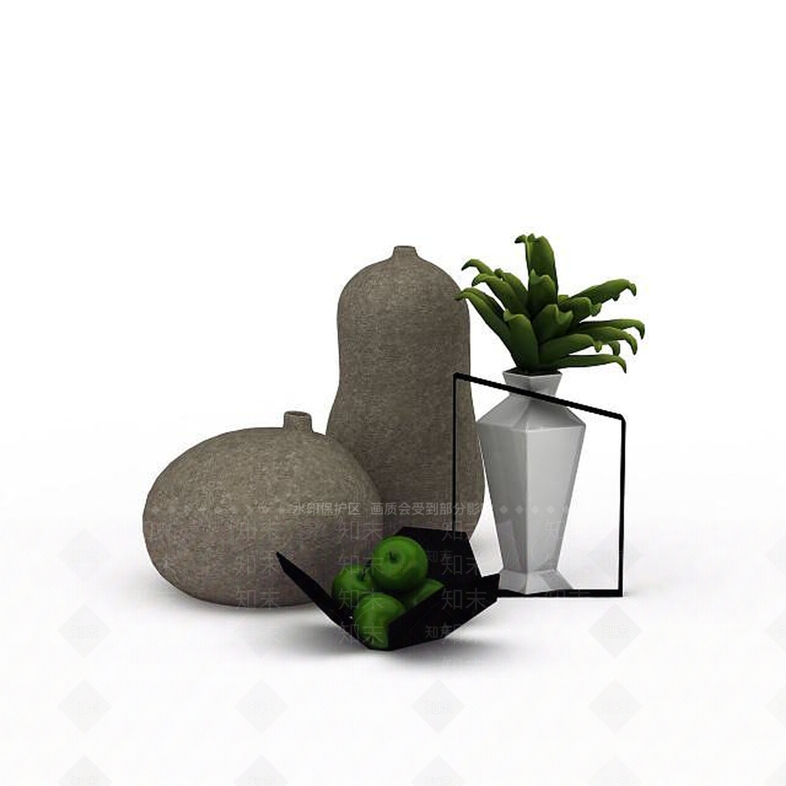 现代客厅摆件3D模型下载【ID:1197867928】