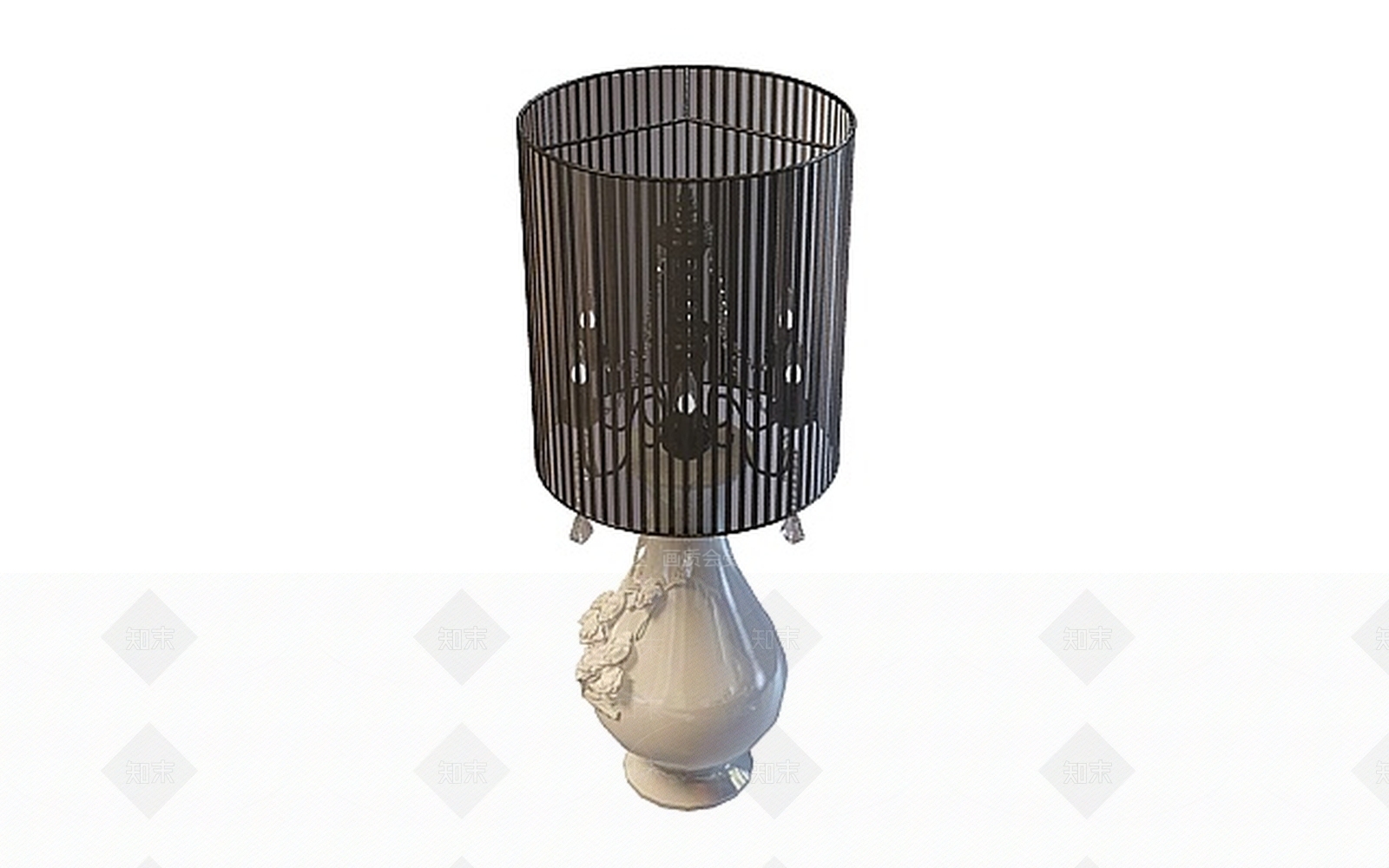 现代雕塑小台灯3D模型下载【ID:1197868157】