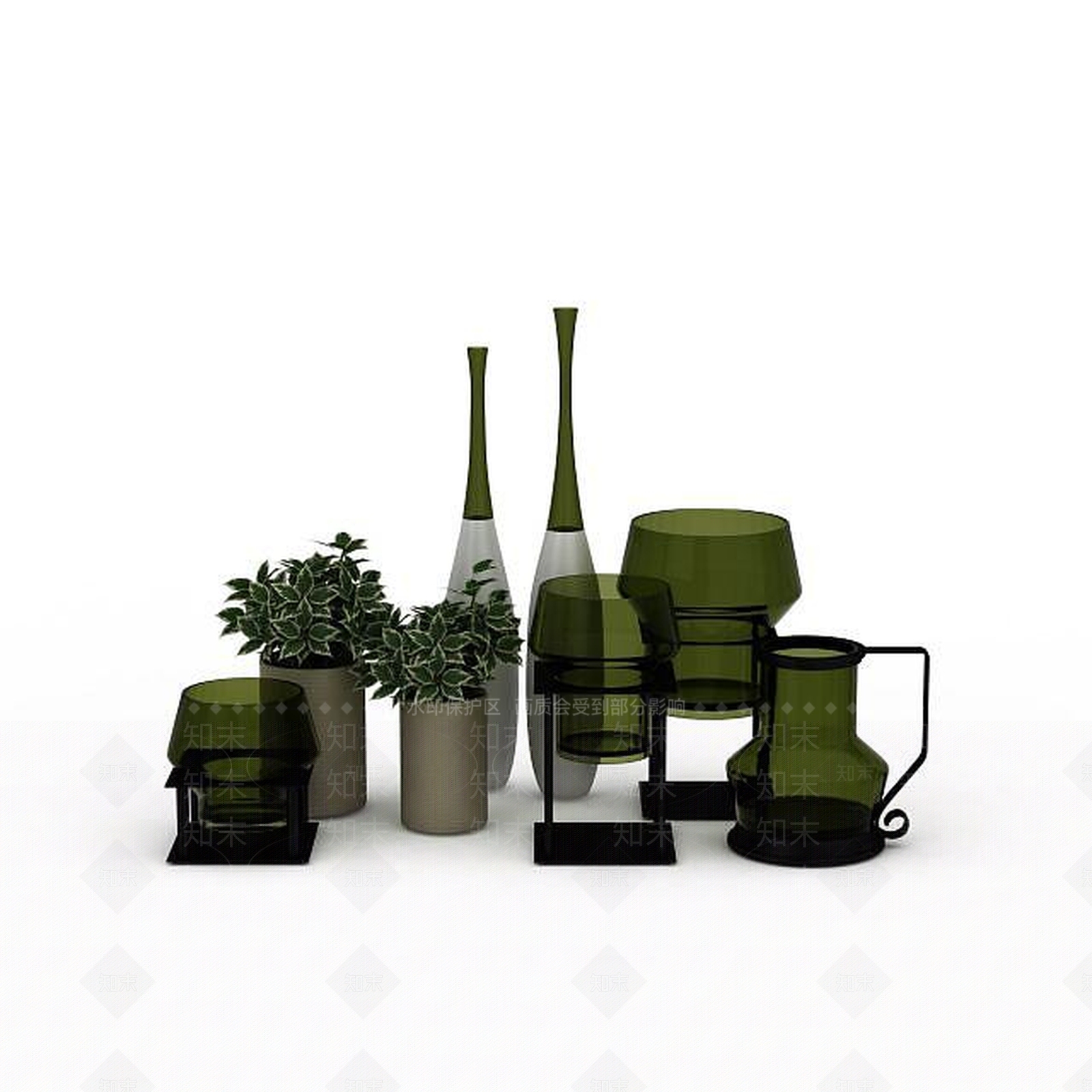 现代室内装饰品3D模型下载【ID:1197868358】