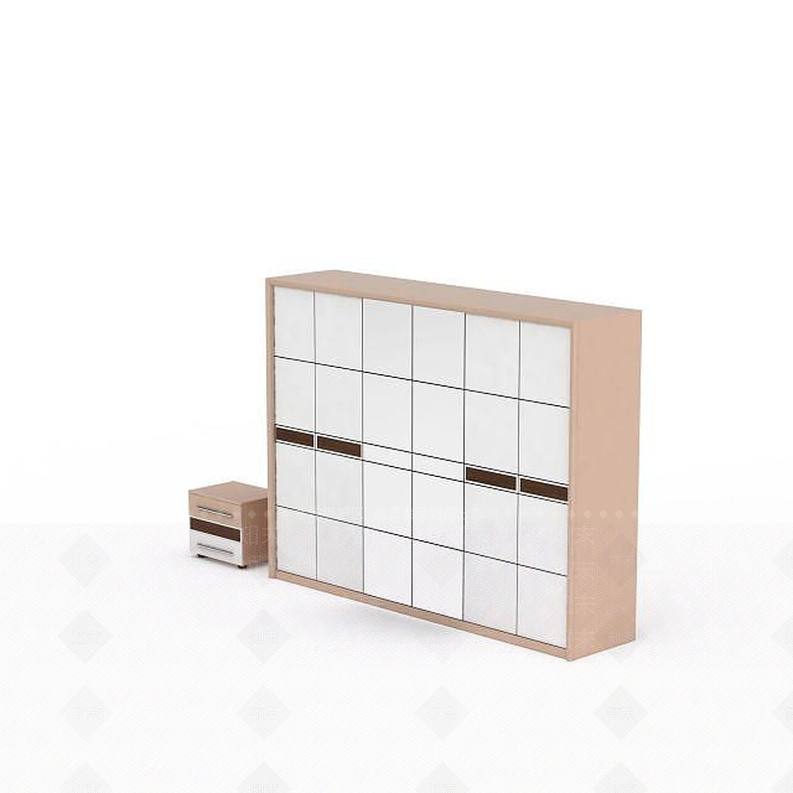 现代卧室整理柜3D模型下载【ID:1197868986】