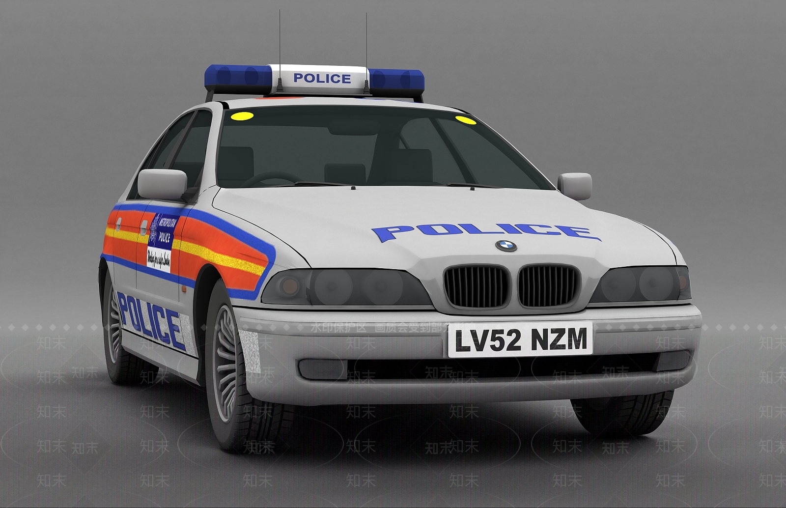 现代警车3D模型下载【ID:1197869102】