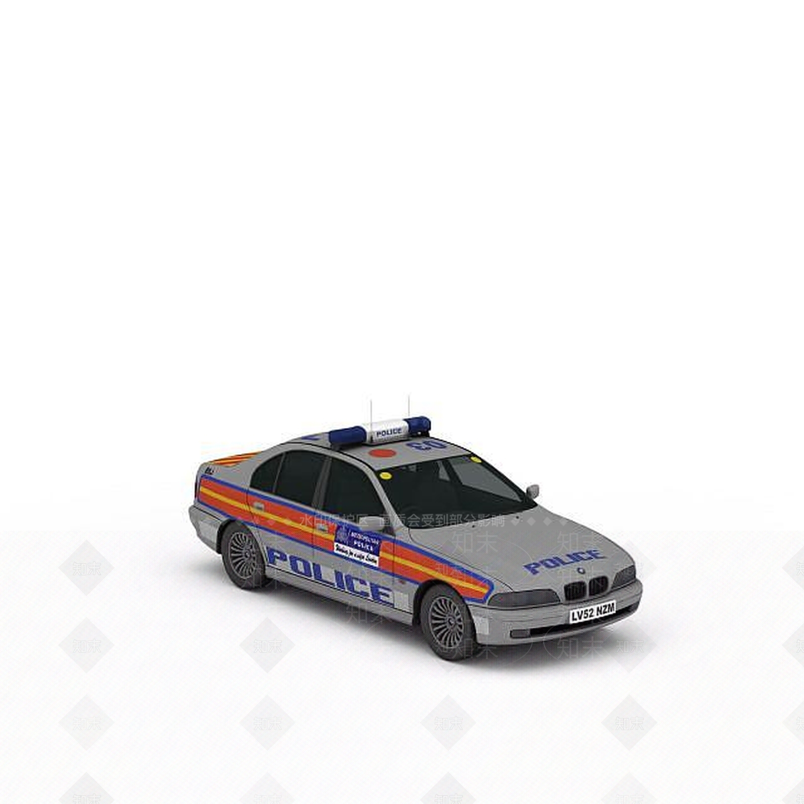 现代警车3D模型下载【ID:1197869102】