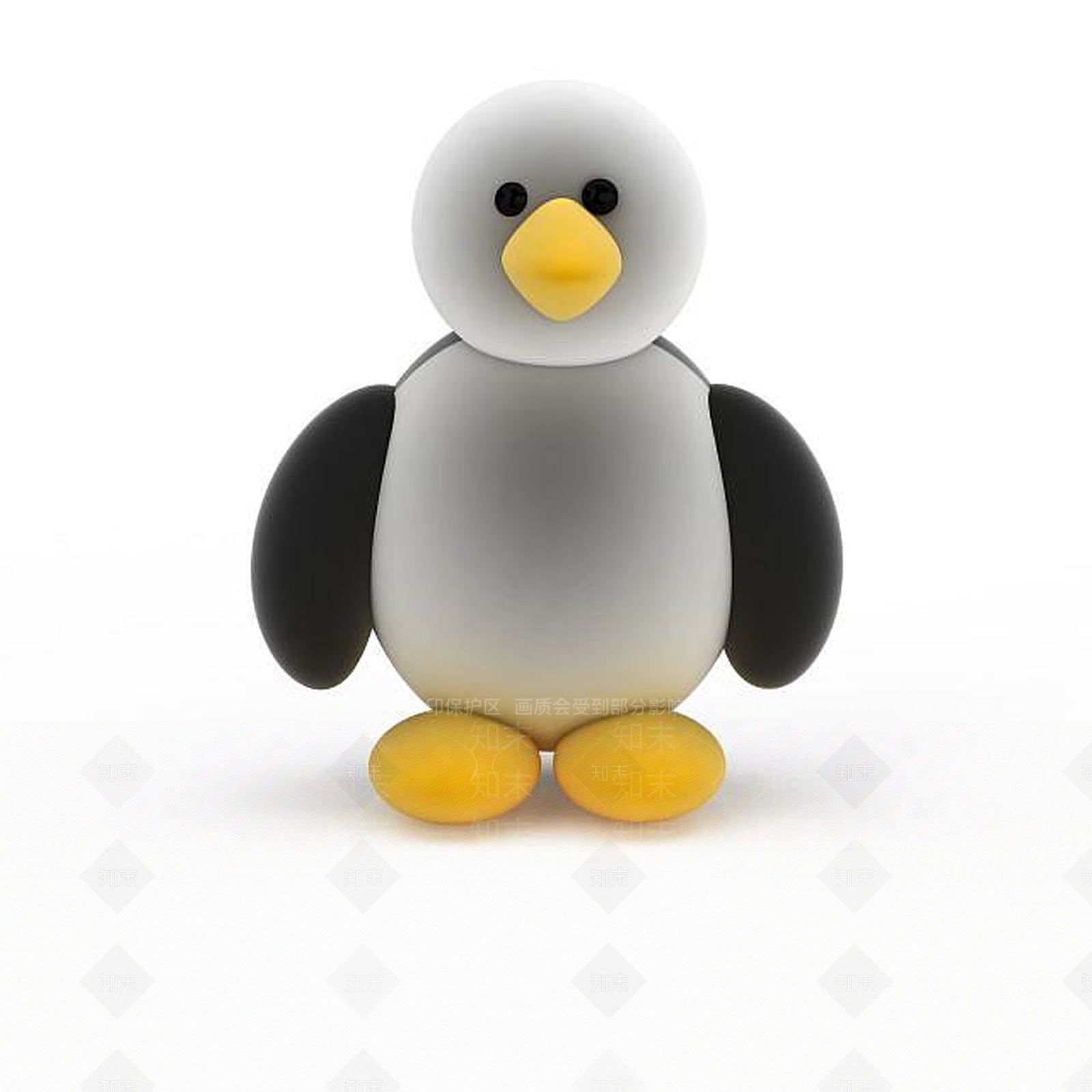 现代儿童玩具企鹅3D模型下载【ID:1197870372】