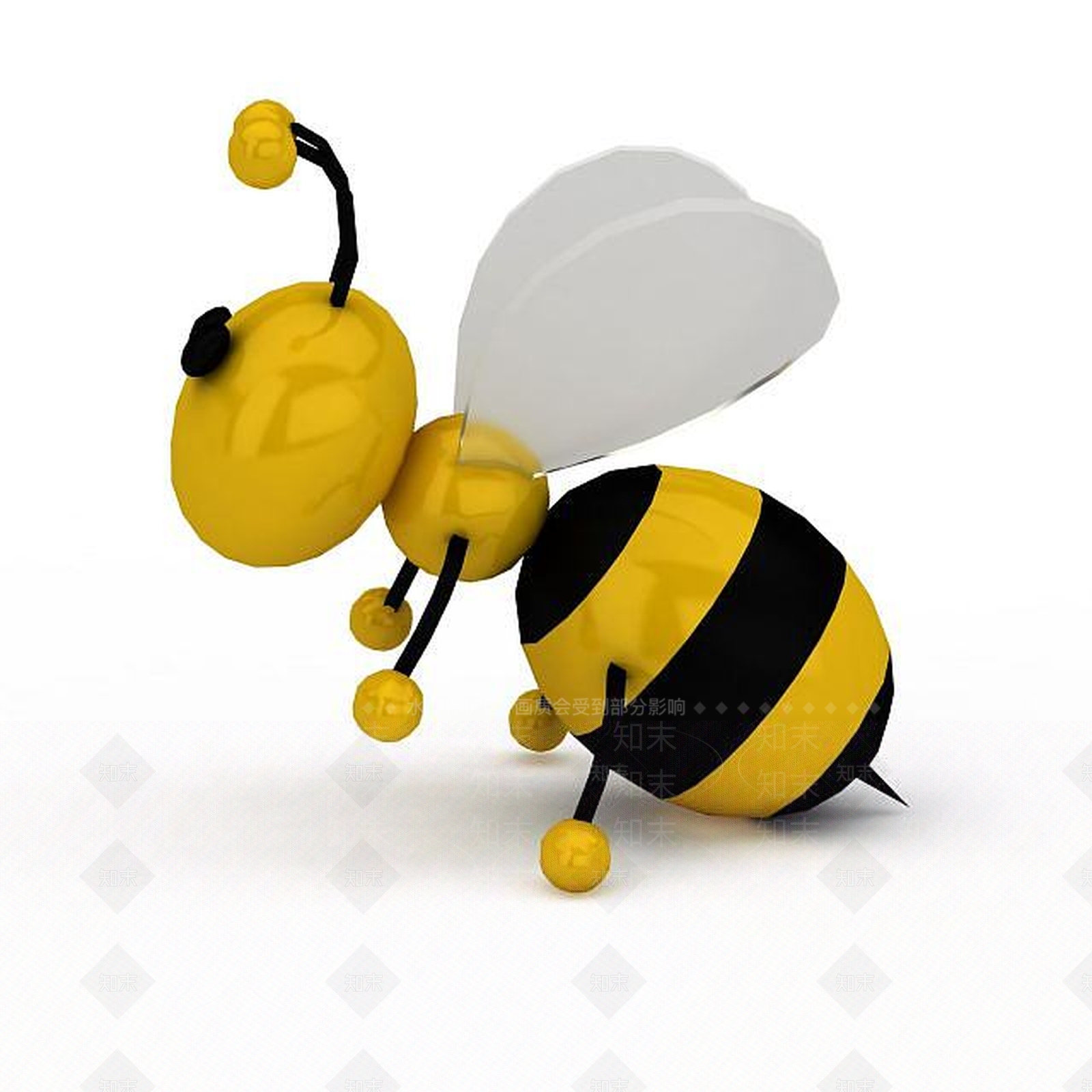 现代儿童玩具蜜蜂3D模型下载【ID:1197870336】