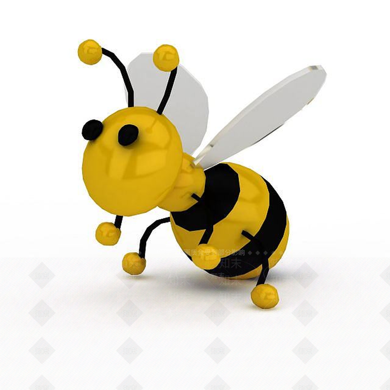 现代儿童玩具蜜蜂3D模型下载【ID:1197870336】