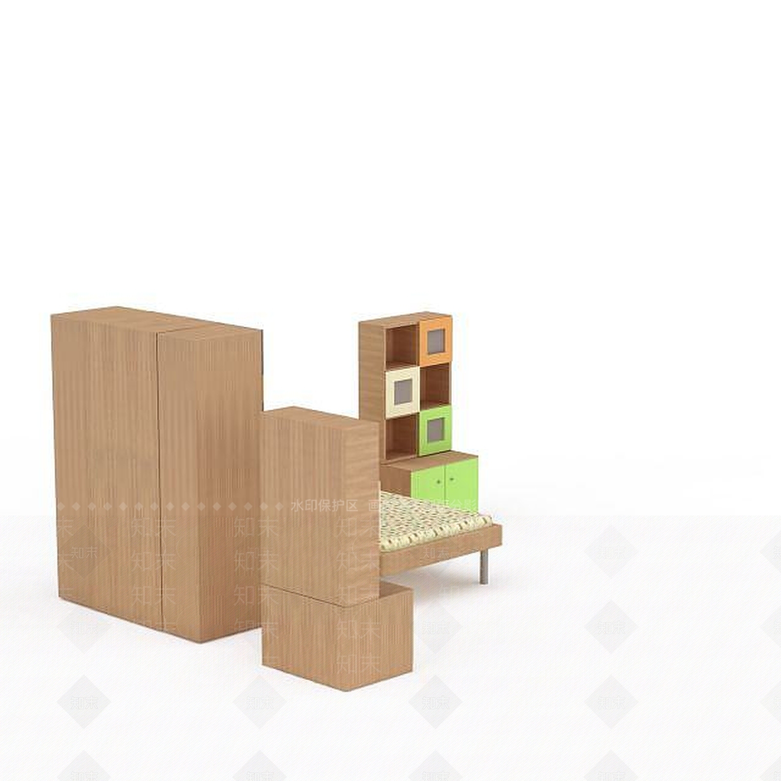 现代风格家具组合3D模型下载【ID:1197870641】